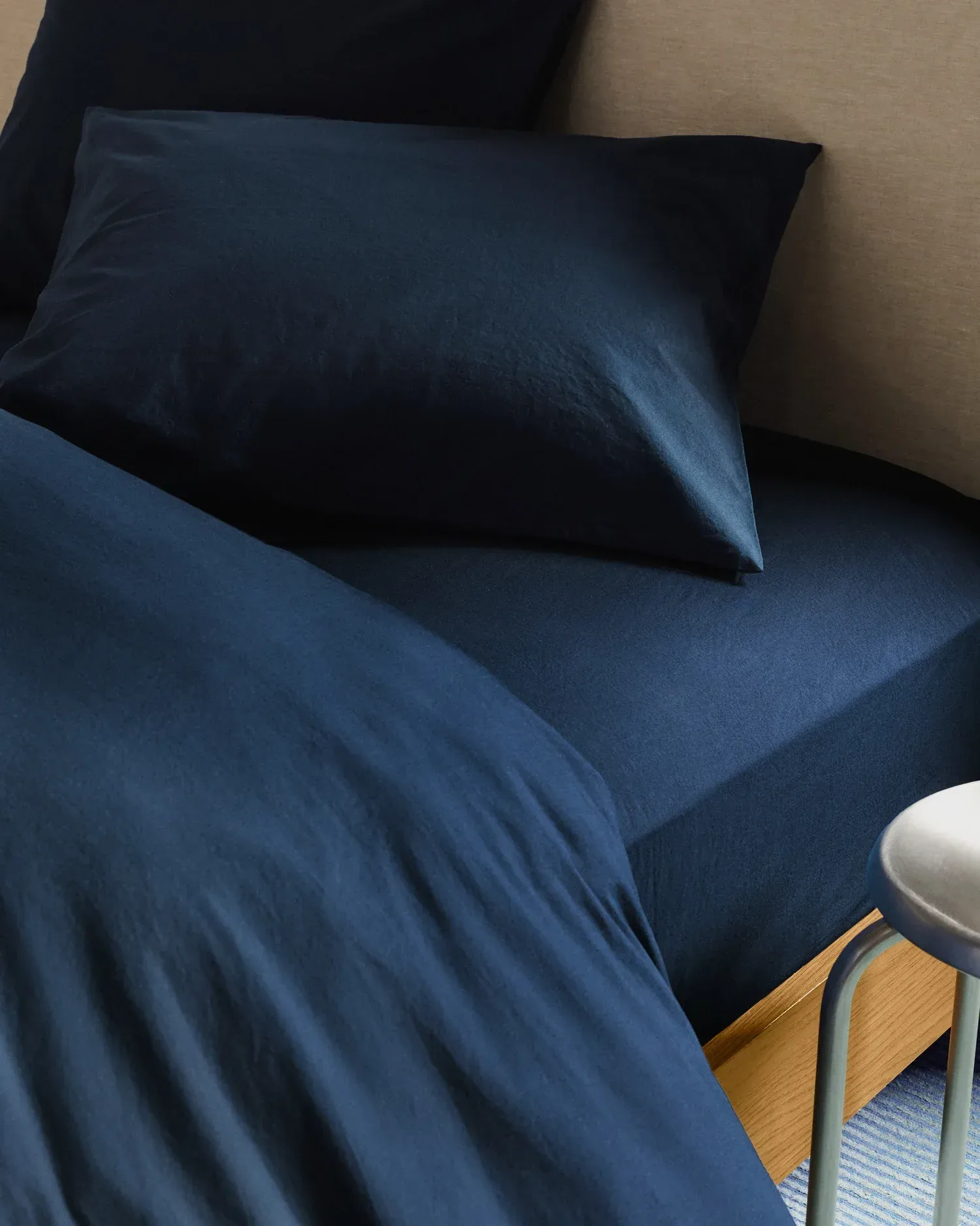 Percale Sheet Set – Ink K/CK