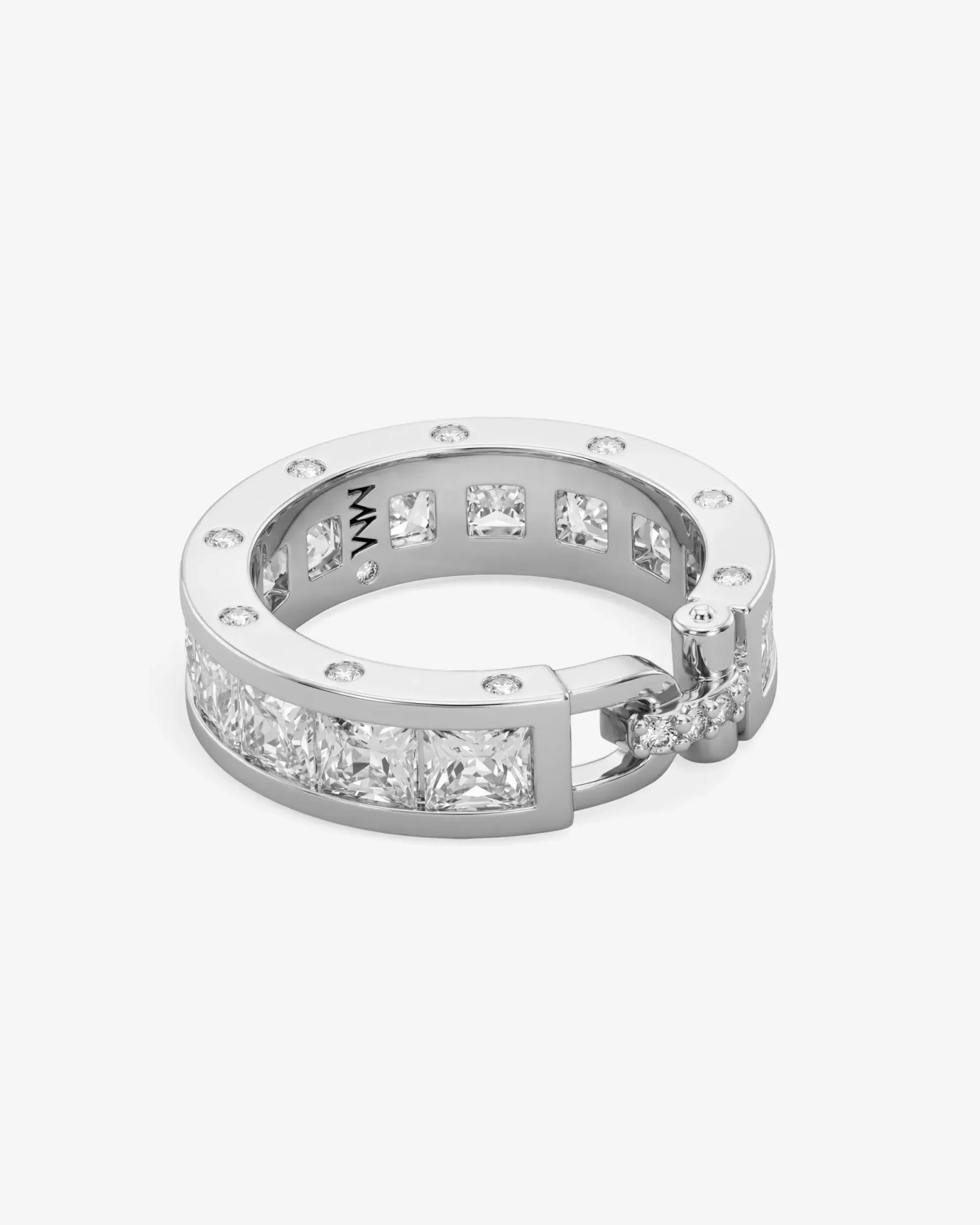 Ashley Melrose Ring – Silver|White Diamondettes