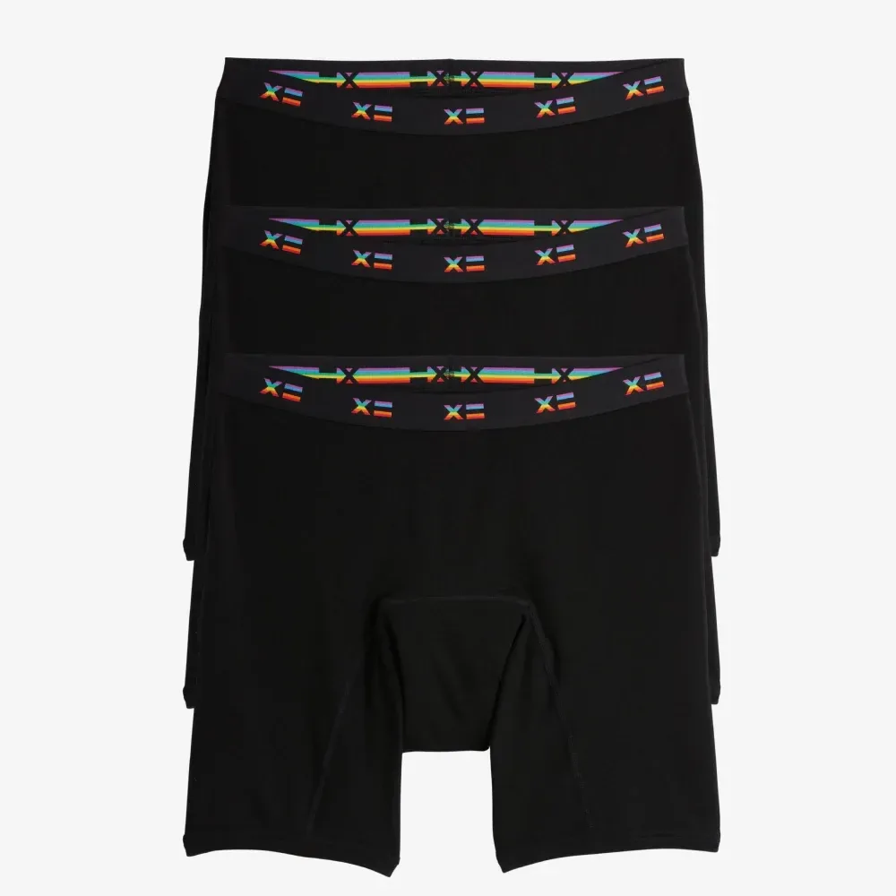 First Line Period 9" Boxer Briefs 3-Pack – Rainbow X=