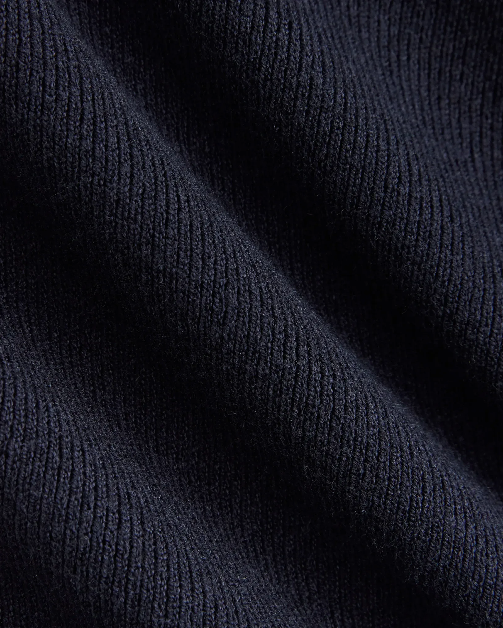 Fine Knit Off-The-Shoulder Cardigan – Navy