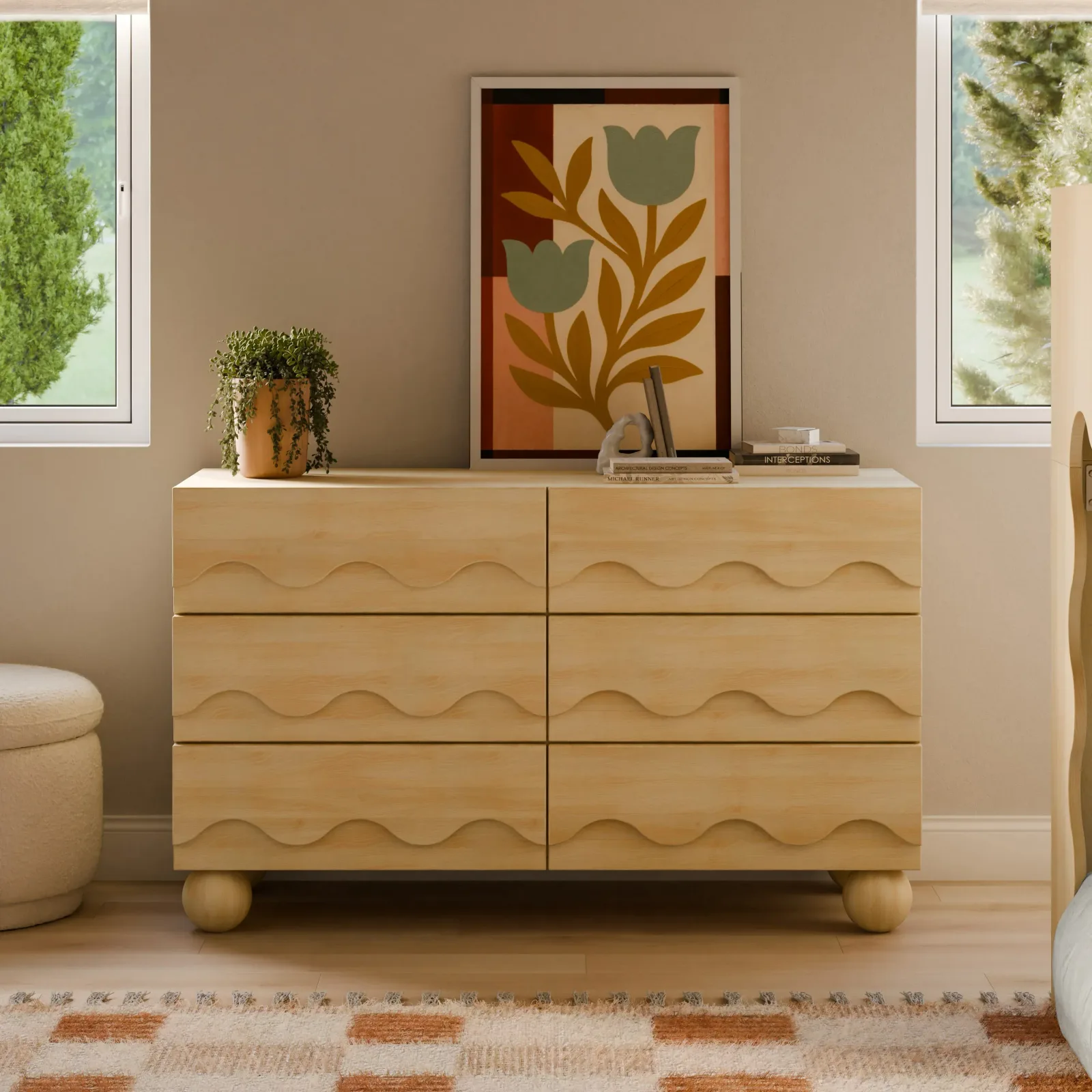 Lido Wave 6-Drawer Wide Assembled Dresser (56") – Retail Exclusive