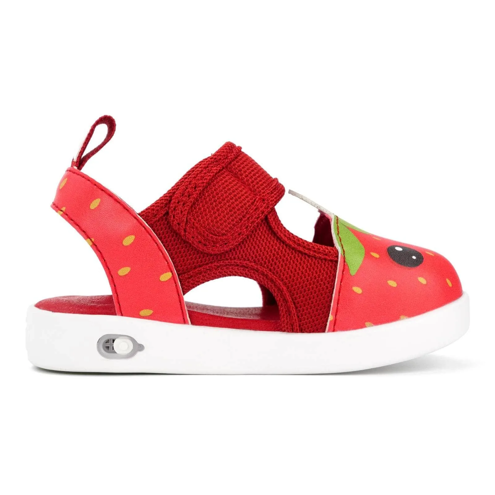 Strawberry Squeaky Toddler Sandals for Girls and Boys – Red