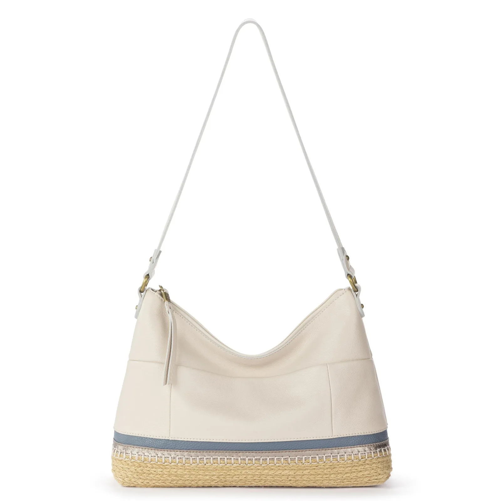 Melrose Shoulder Bag – Leather – Coastal Block Espadrille