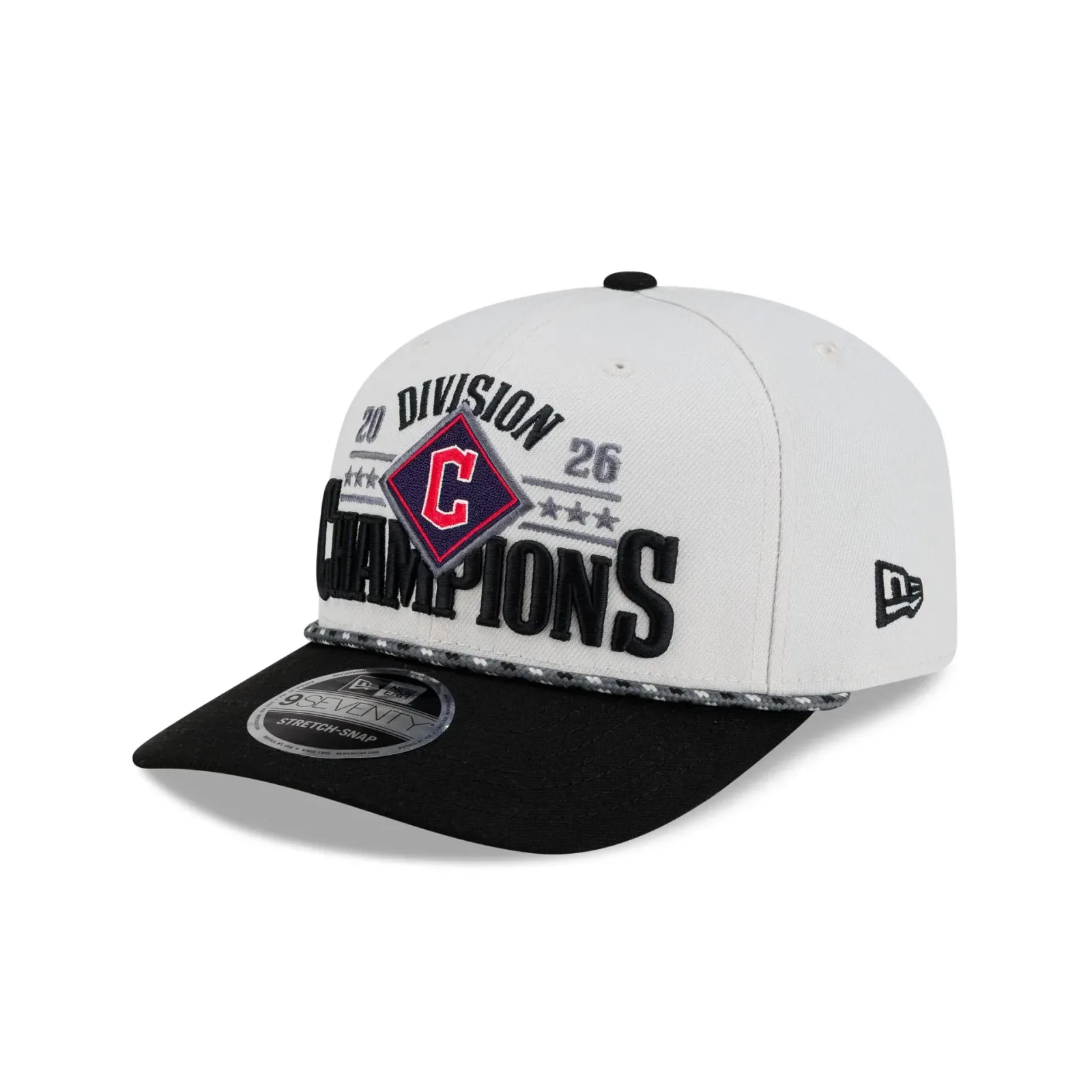 Cleveland Guardians 2026 Regular Season Division Champions Locker Room 9SEVENTY Stretch-Snap Hat