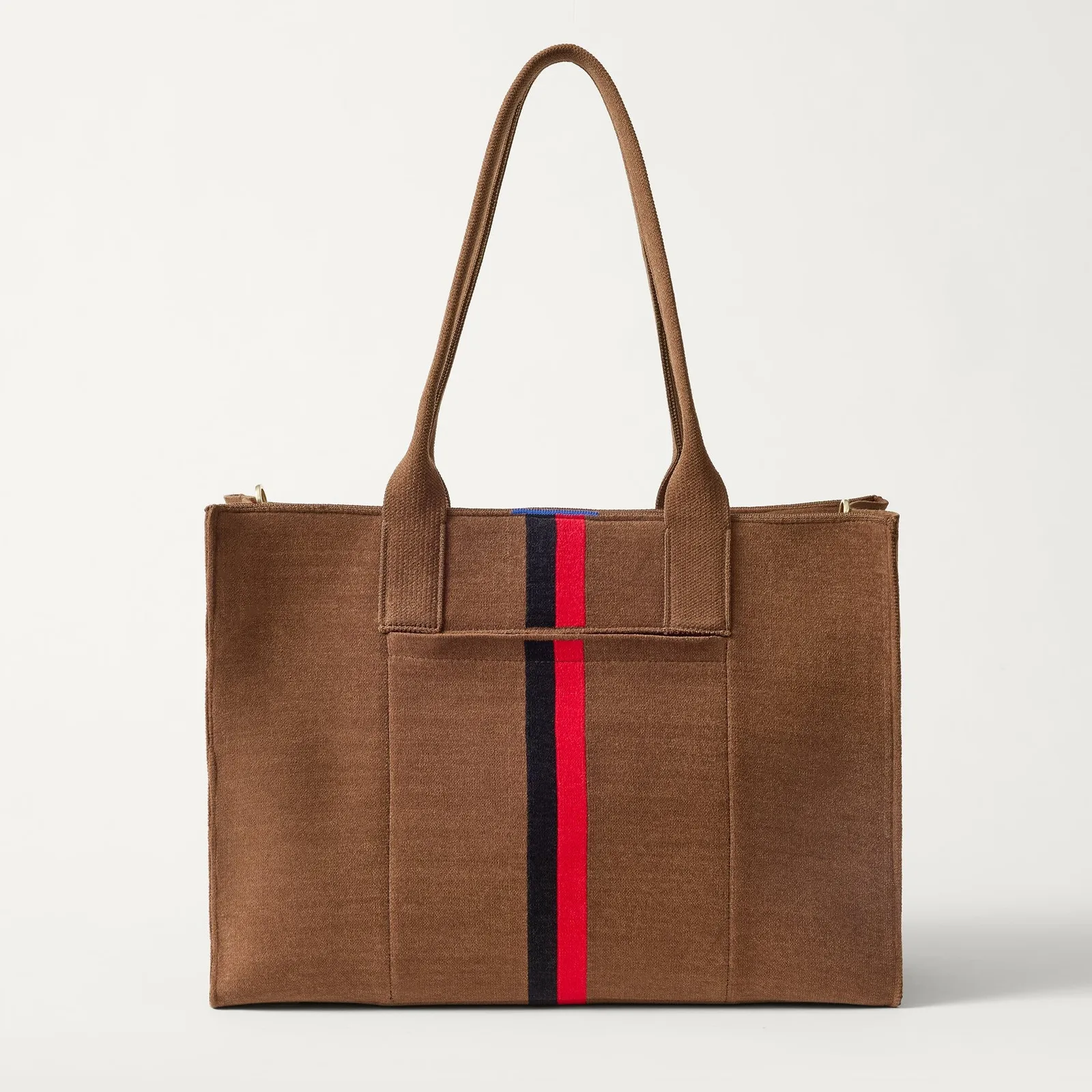 The Classic Tote – ReVelvet™ Cinnamon Stripe
