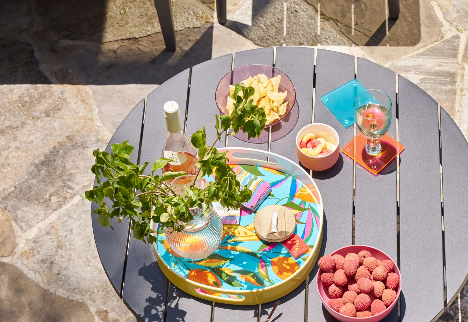 Aluminum Outdoor Coffee Table – Round