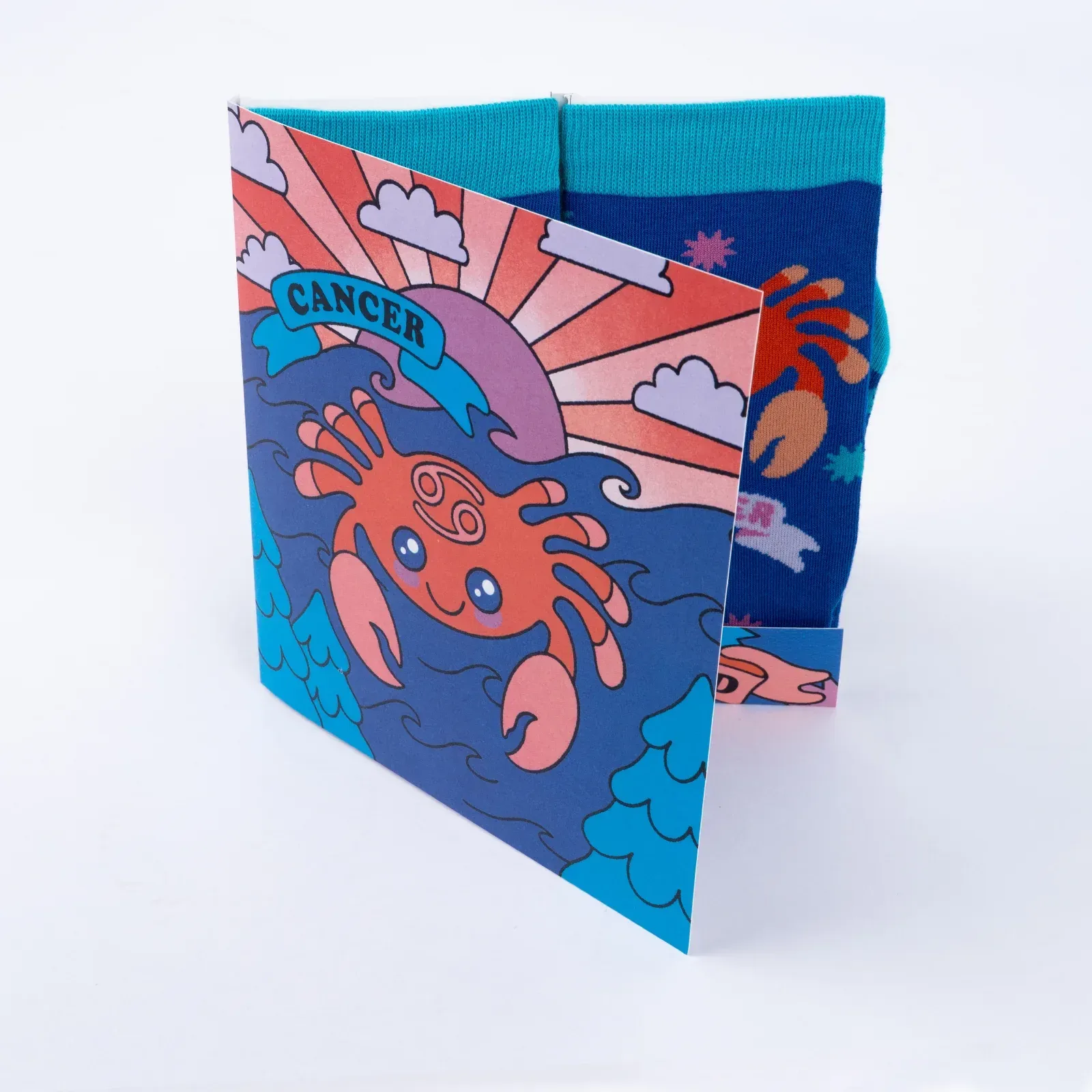 Cancer Greeting Card with Socks