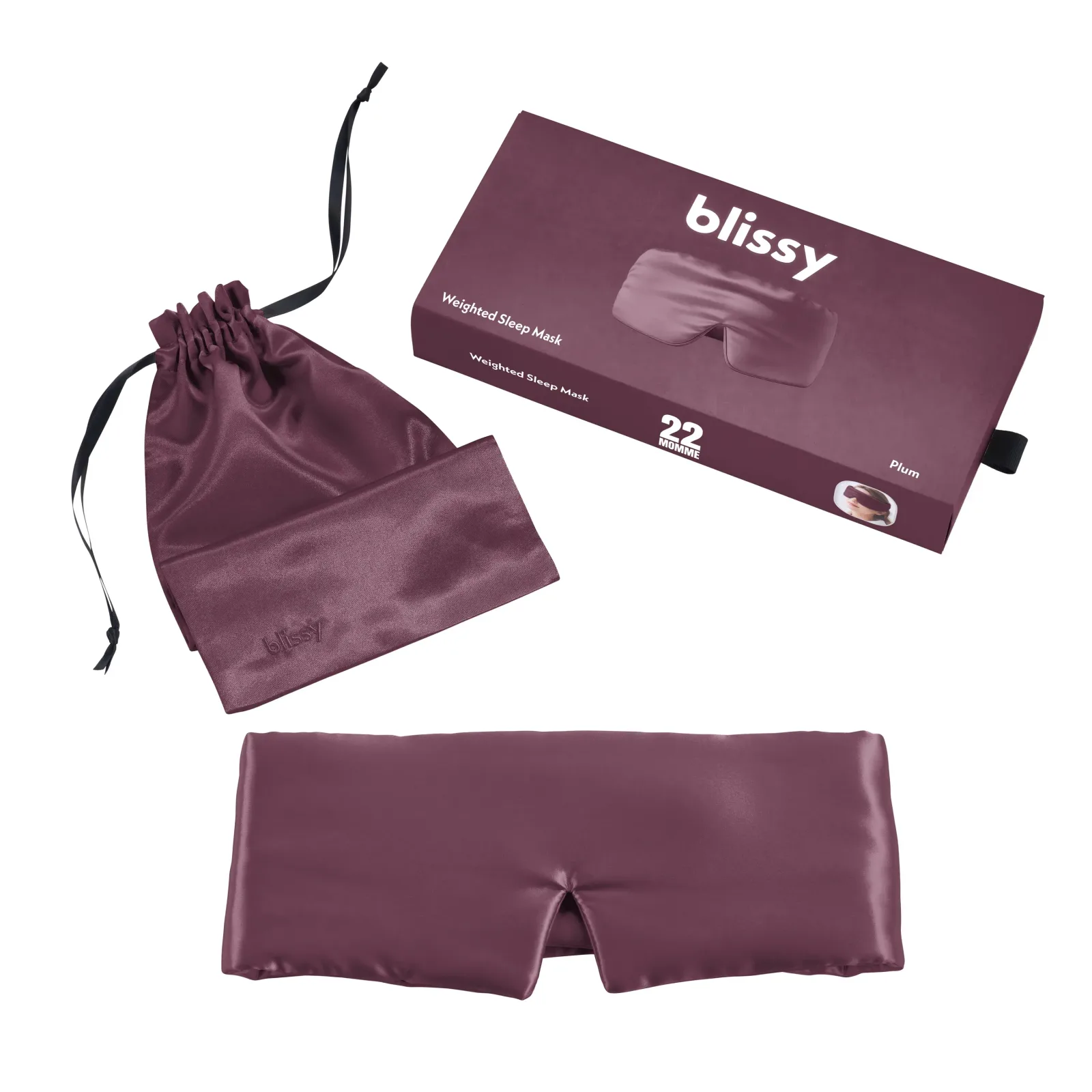 Sleep Mask – Plum – Weighted