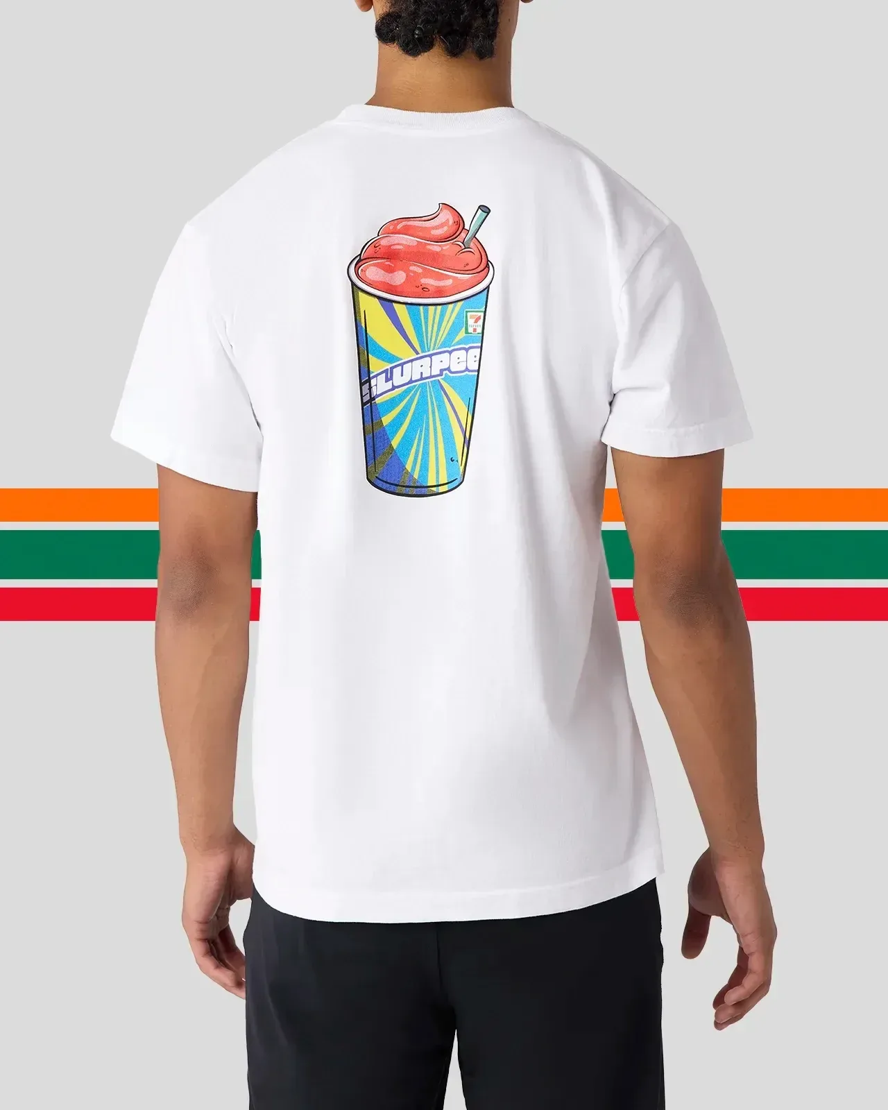 7-Eleven – Cherry Slurpee White Graphic Tee