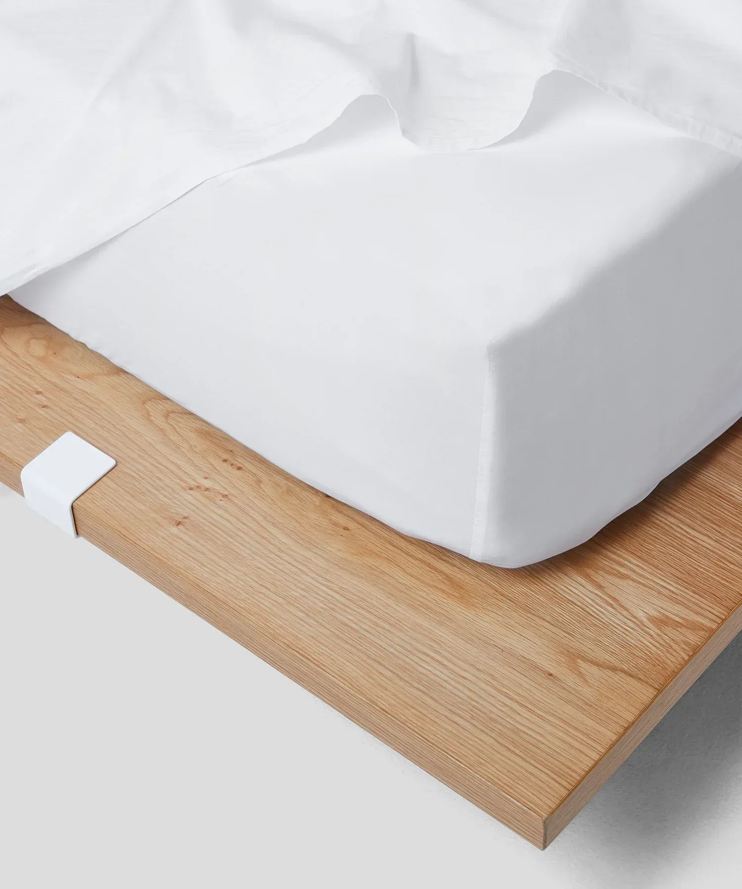 Percale Fitted Sheet – Full White