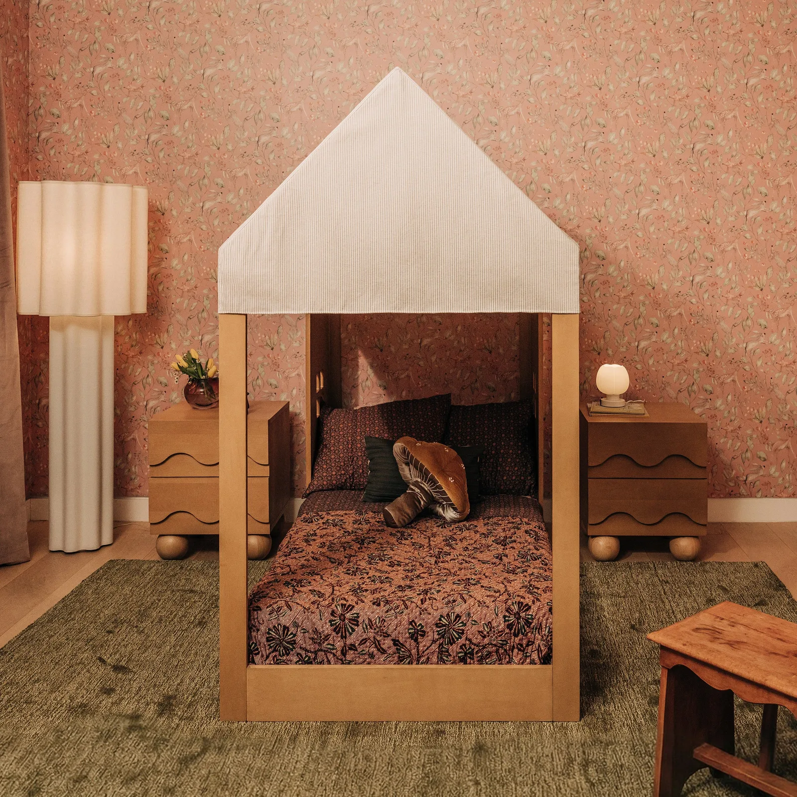 Uchi Canopy for Montessori-Inspired House Twin Bed