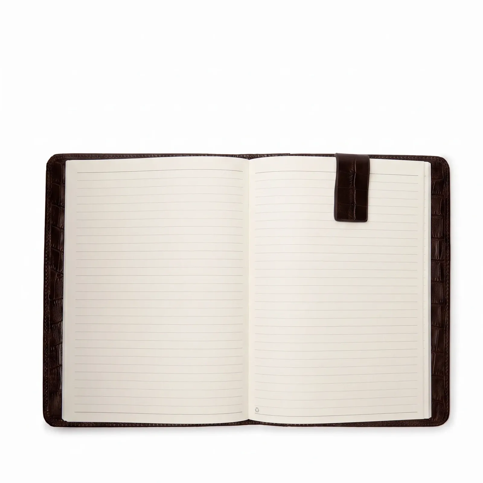 Magnetic Bookmark Brown Croc