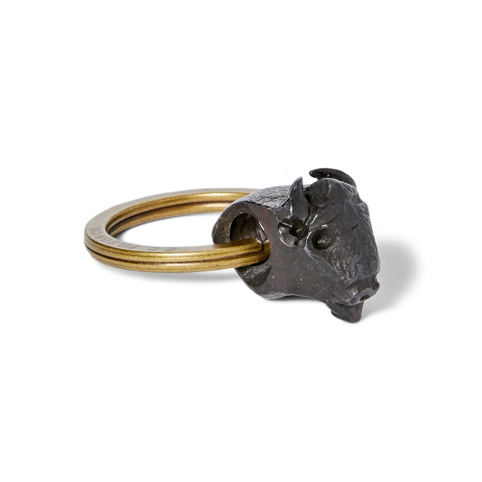 Bison Keychain – Steel