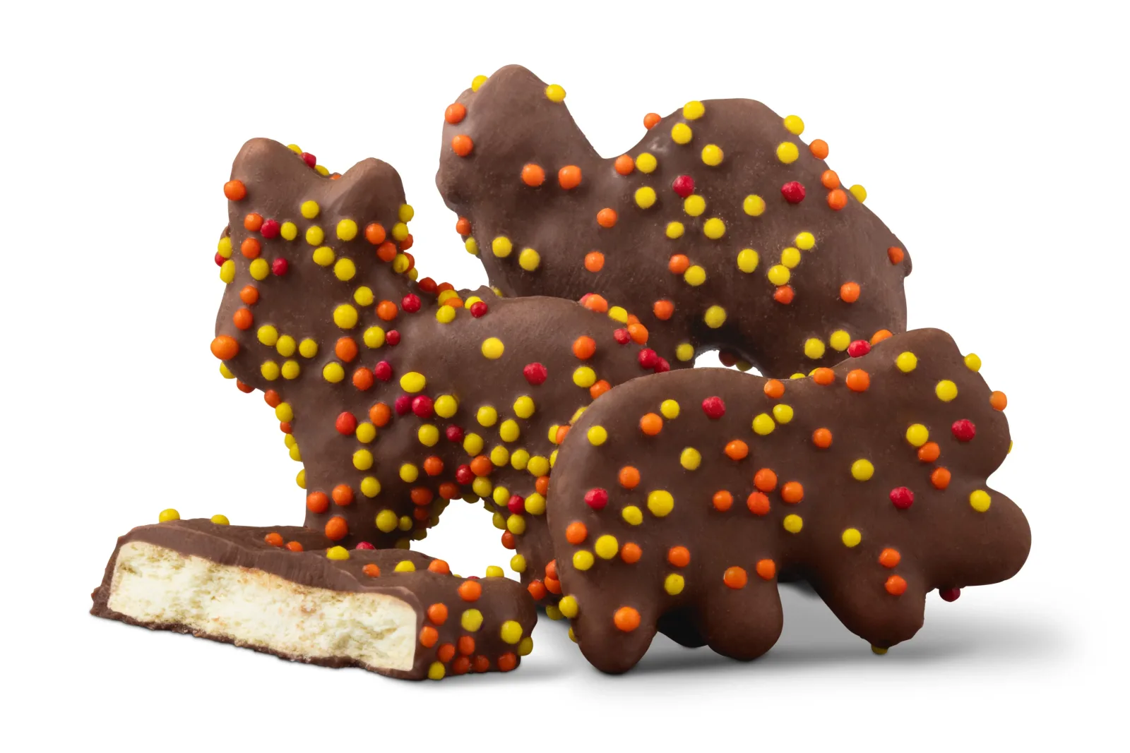 Fall Chocolatey Coated Animal Crackers