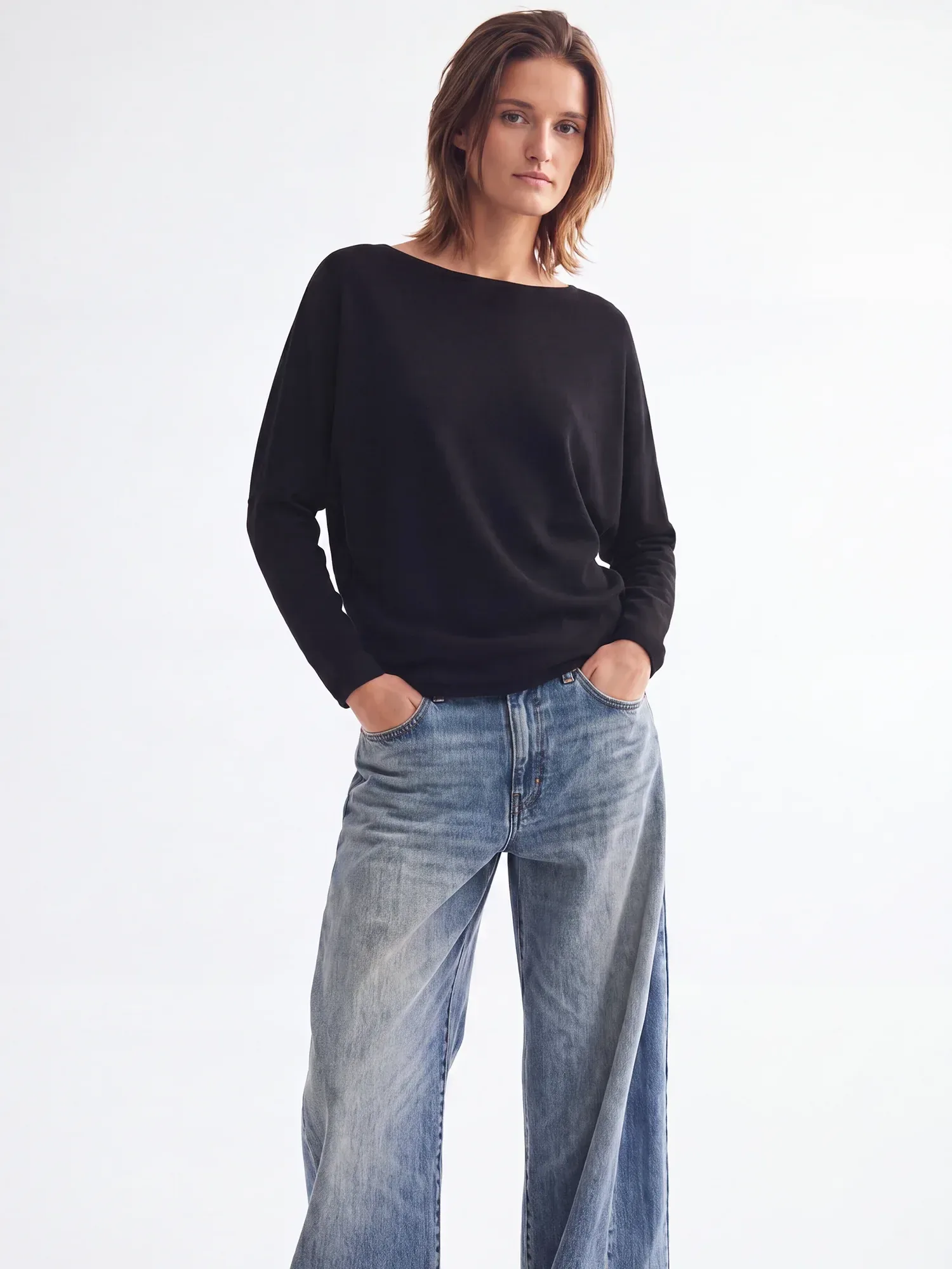 Long Sleeves Boatneck Perfect Tunic