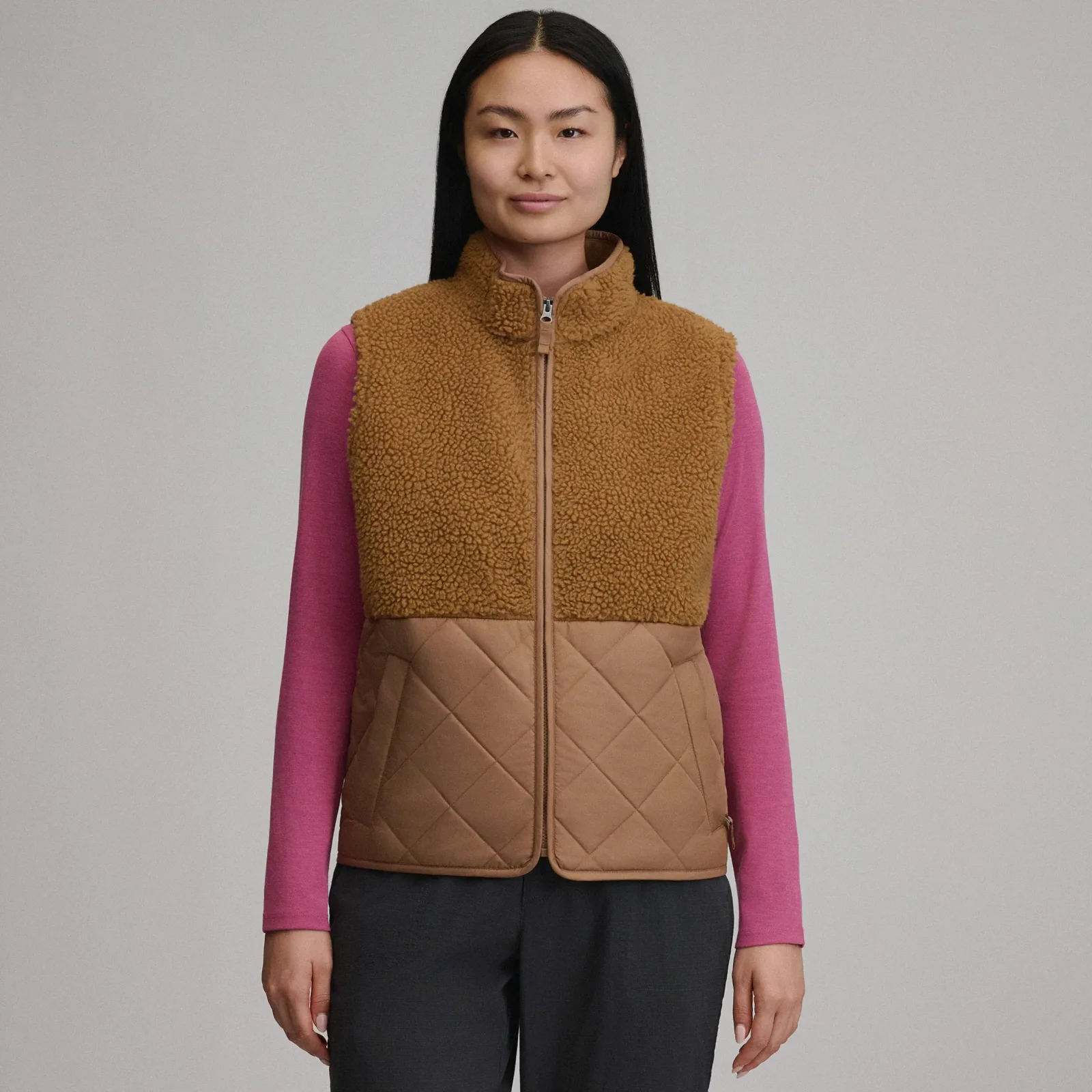 Women's Wander Mixed Media Fleece Vest