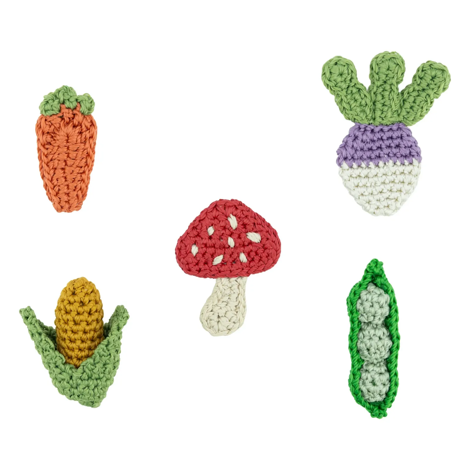 Yarnicharmz 5 Pack – Hand Crochet – Veggies