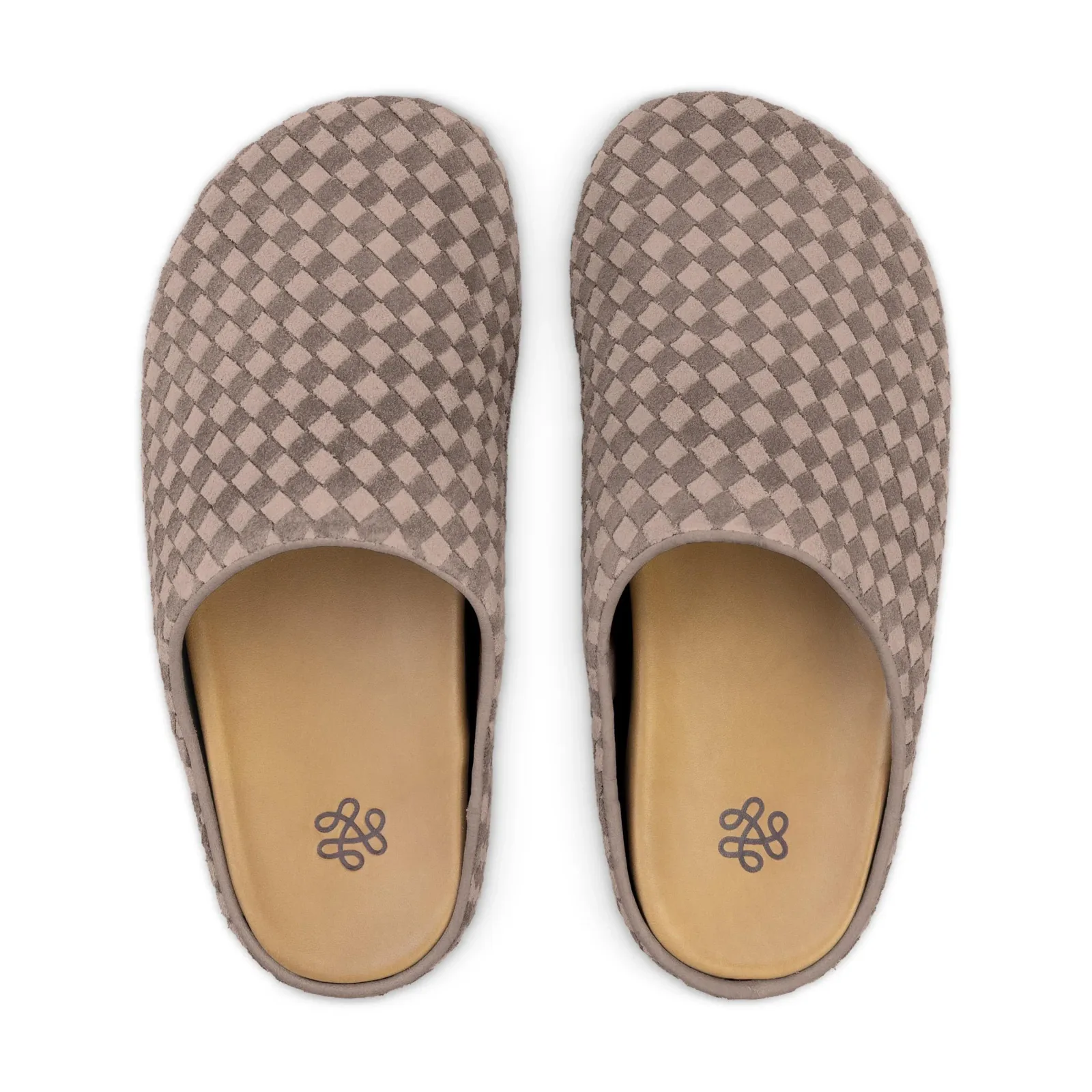 Bolinas Woven Clog – Leather – Mushroom Sand Suede Woven