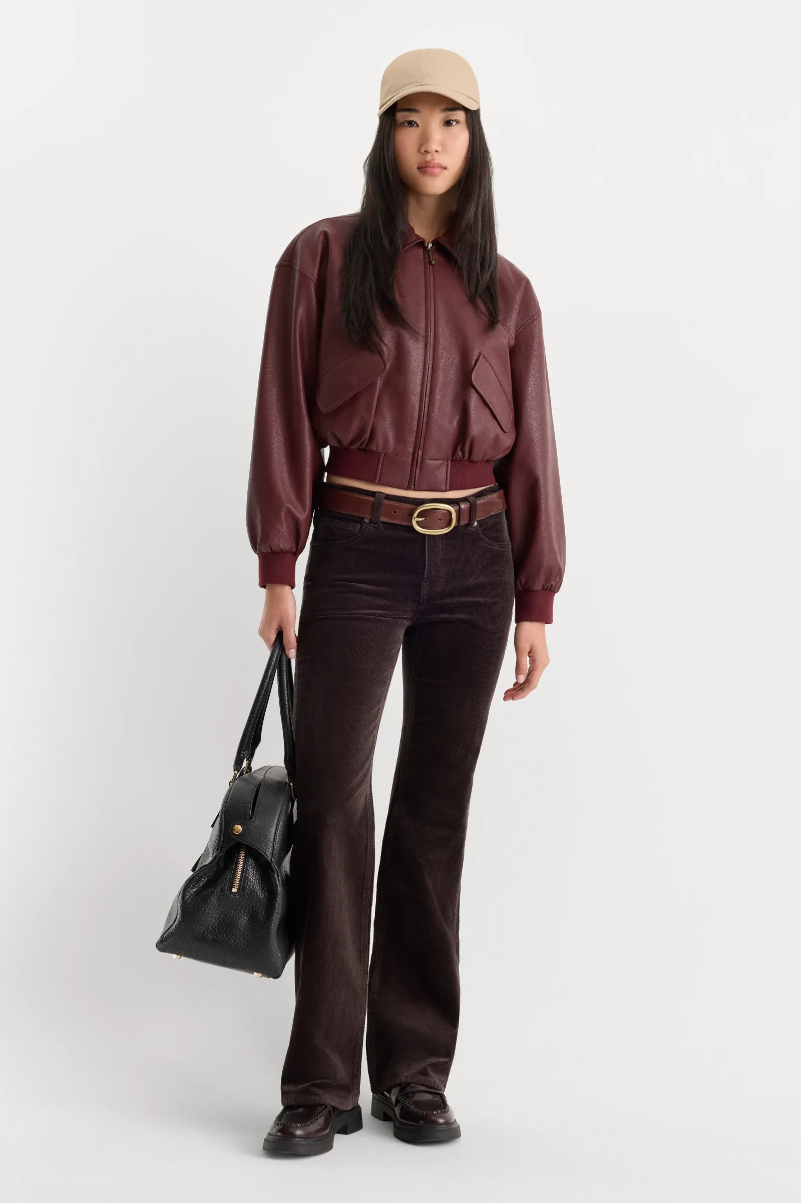 GOOD Low Rise Bootcut Corduroy Pant – Espresso