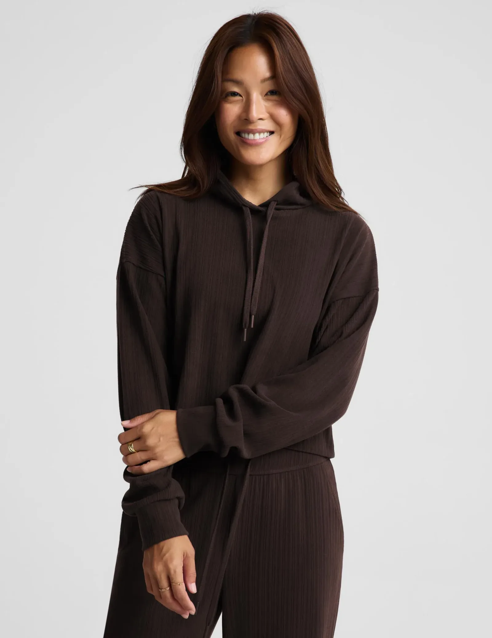 Breathe Easy Ribbed Hoodie