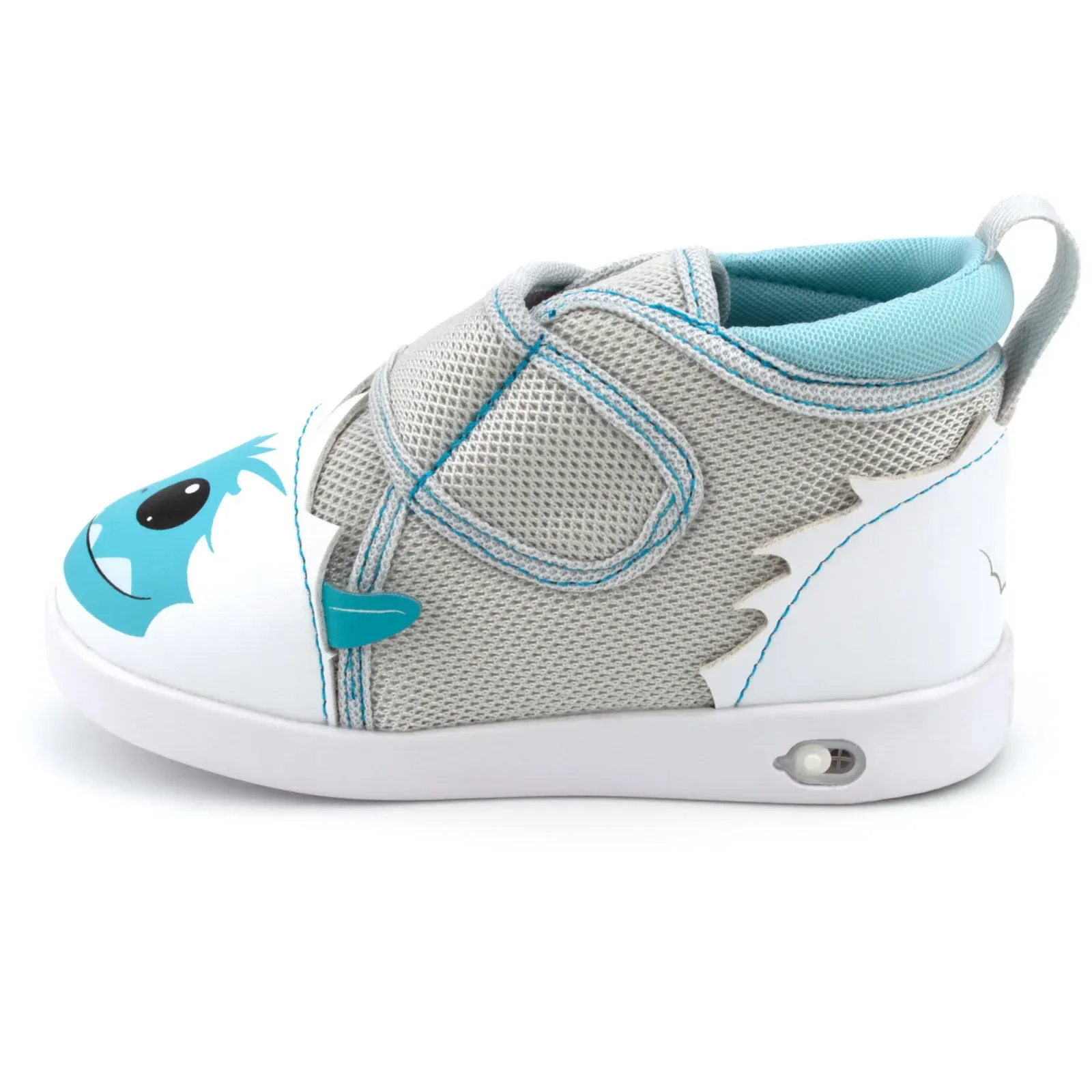 Yeti Squeaky Toddler Shoes for Boys and Girls V2 – White/Gray