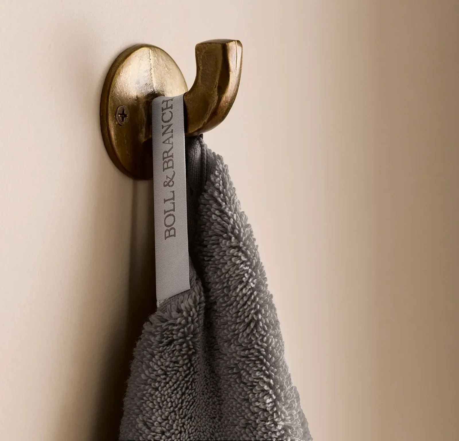 Turkish Ultra Plush Hand Towels (Pair) – Stone (Personalized)