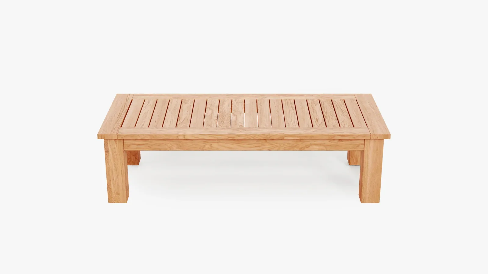Teak Outdoor Coffee Table – Square Leg – Large