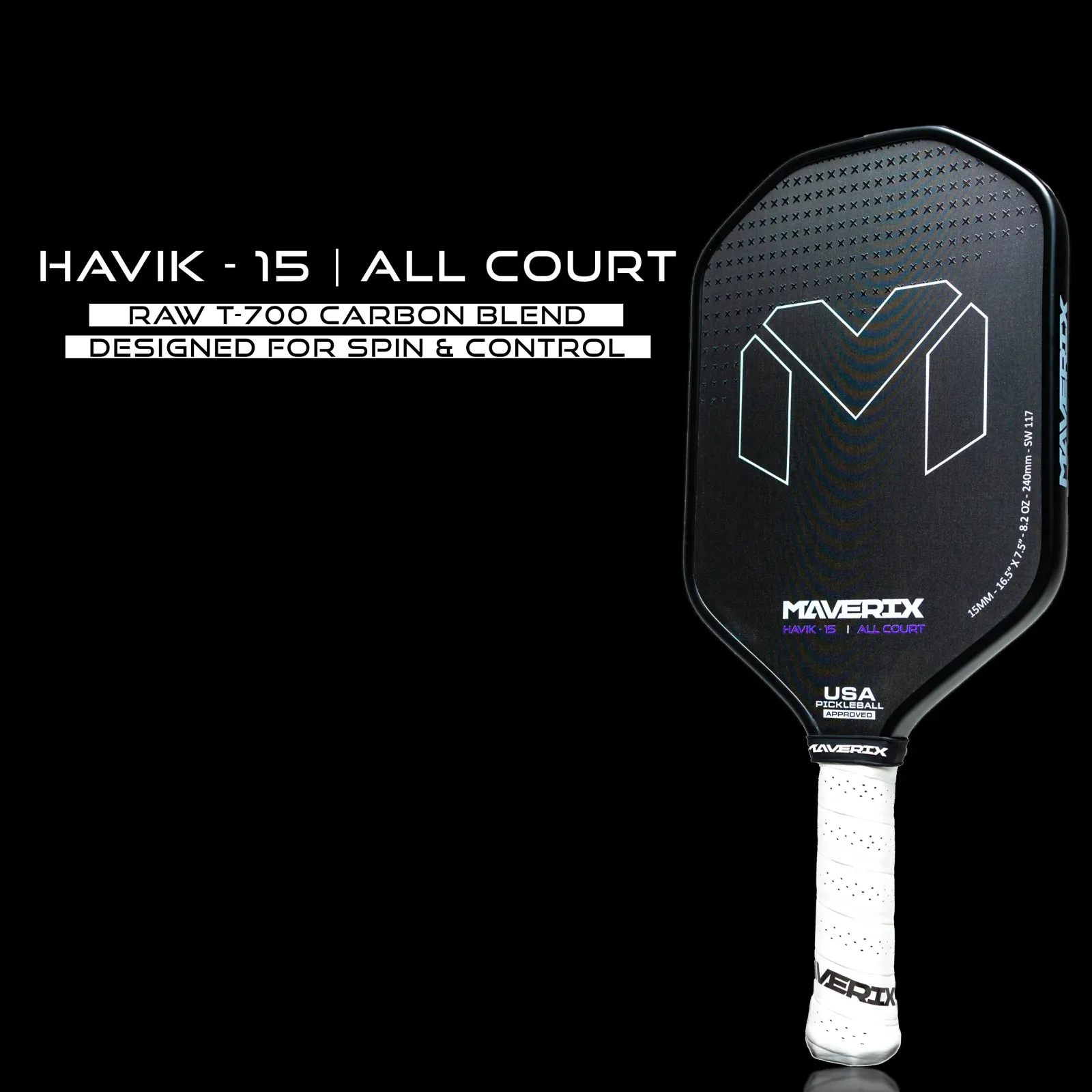 Havik 15 All Court – A Control Paddle with Extra Pop