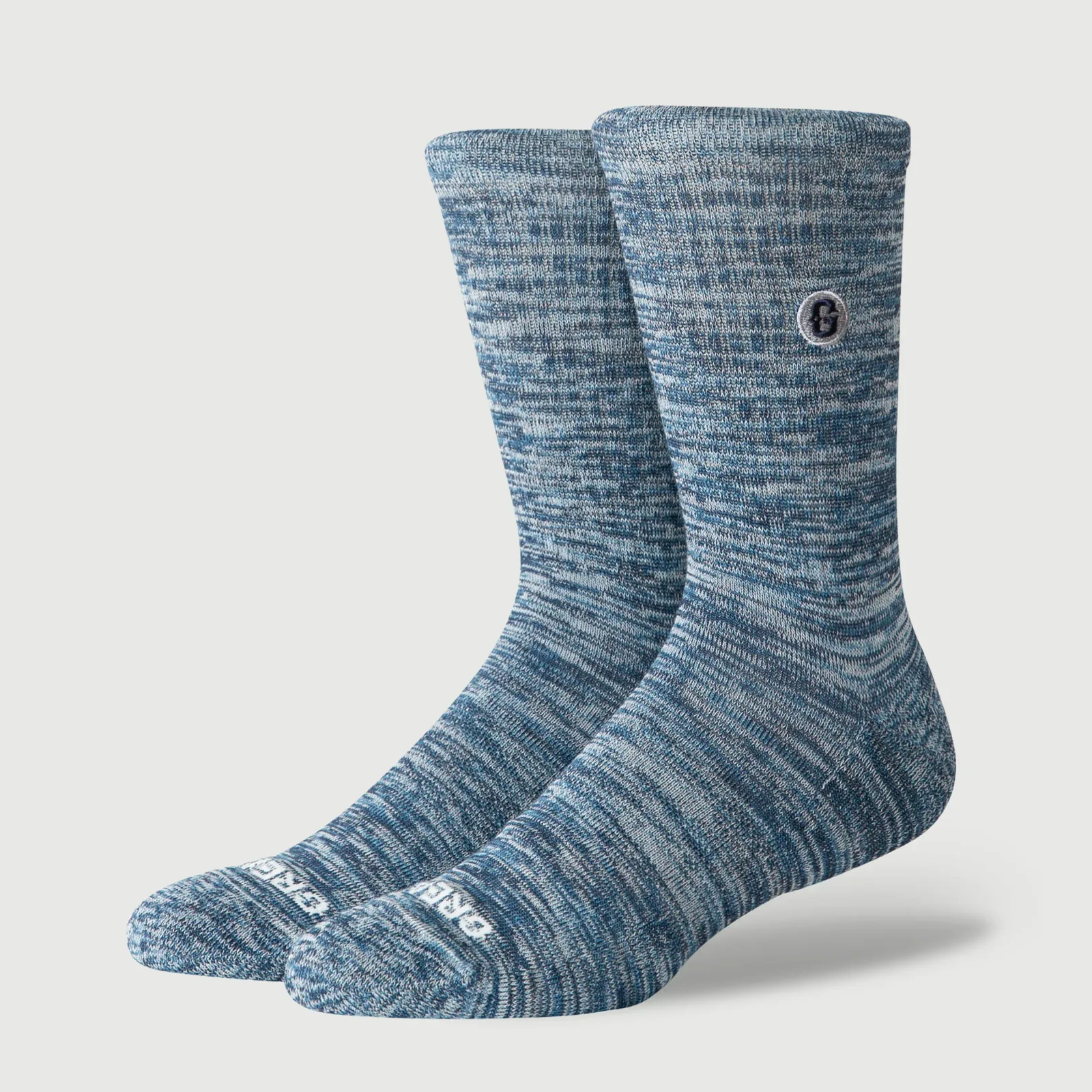 The Melange Crew Sock – Navy