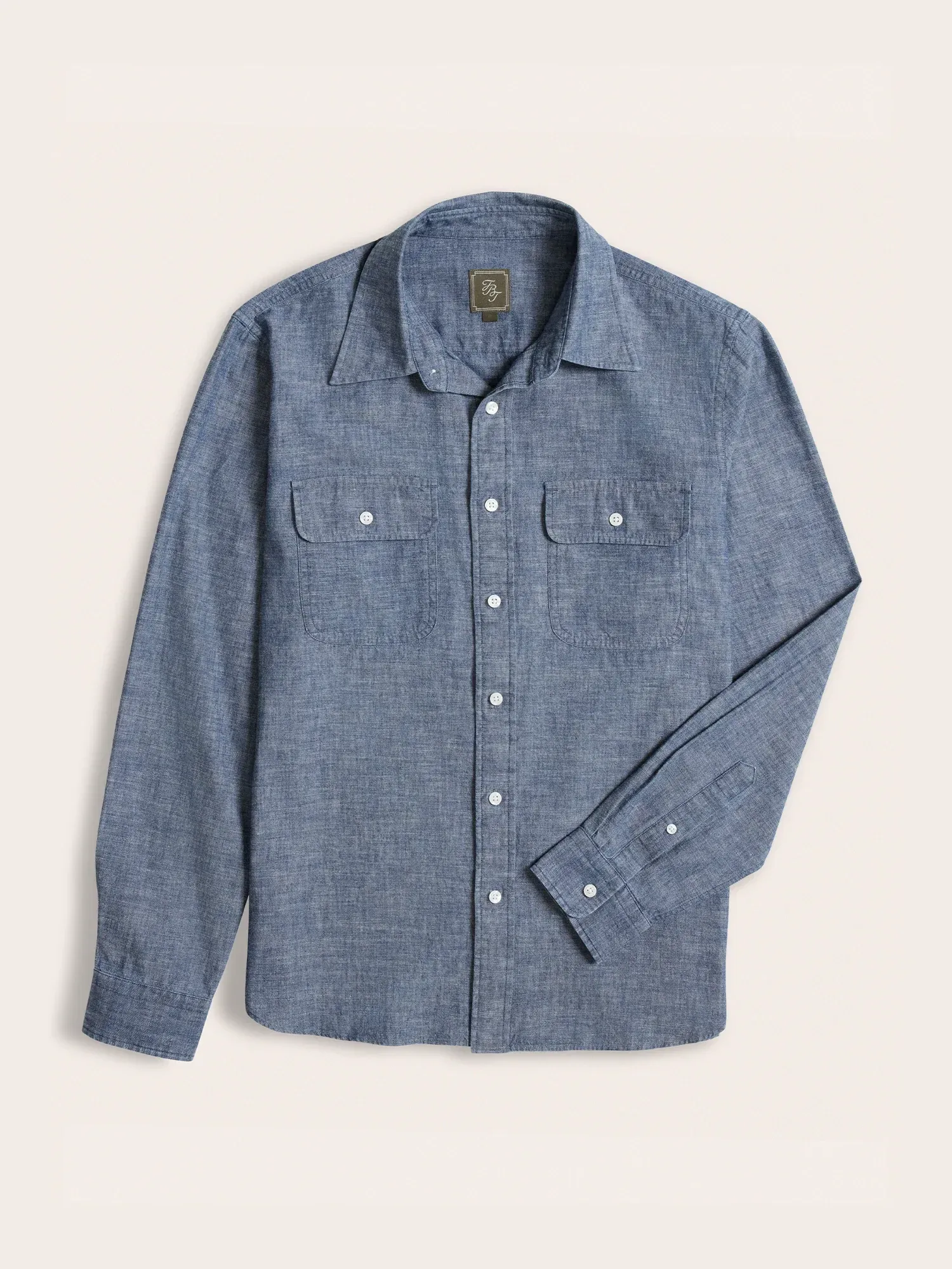Dark Wash Chambray Work Shirt