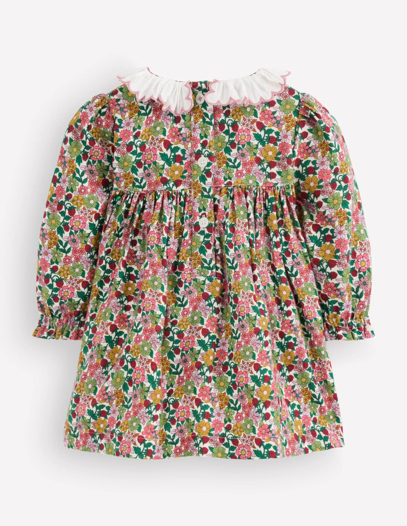 Smocked Party Dress-Multi Floral