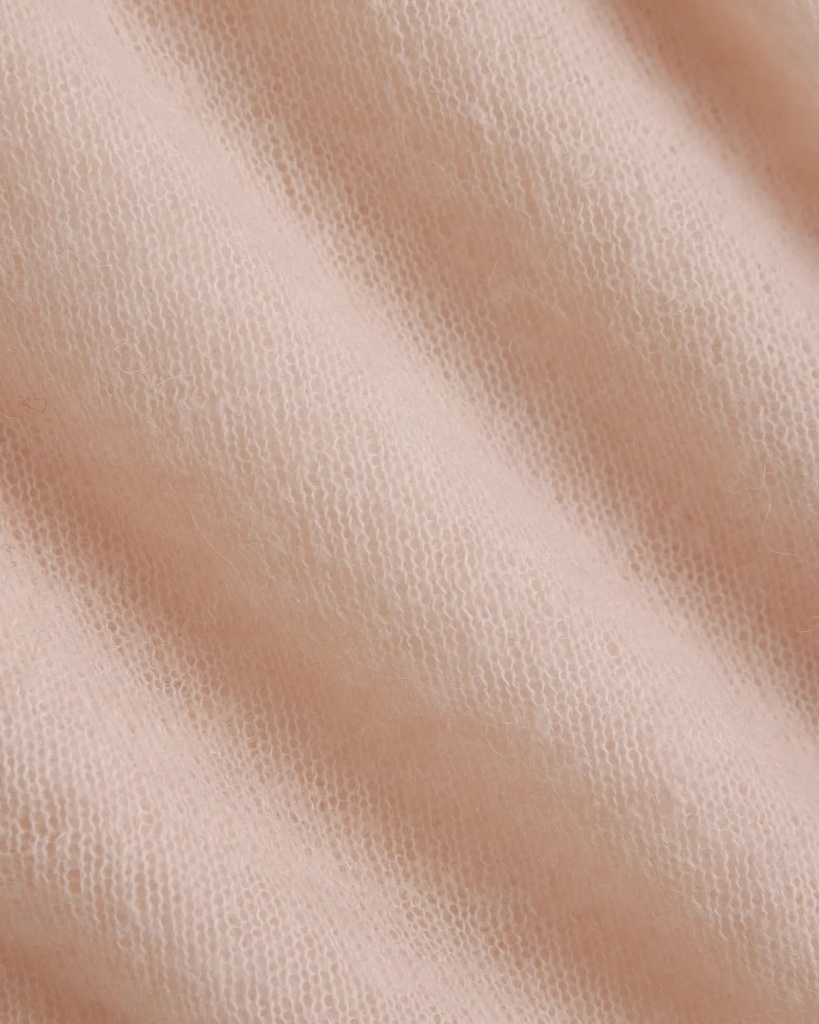 Air Alpaca Wide V Cropped Cardigan – Pale Peach
