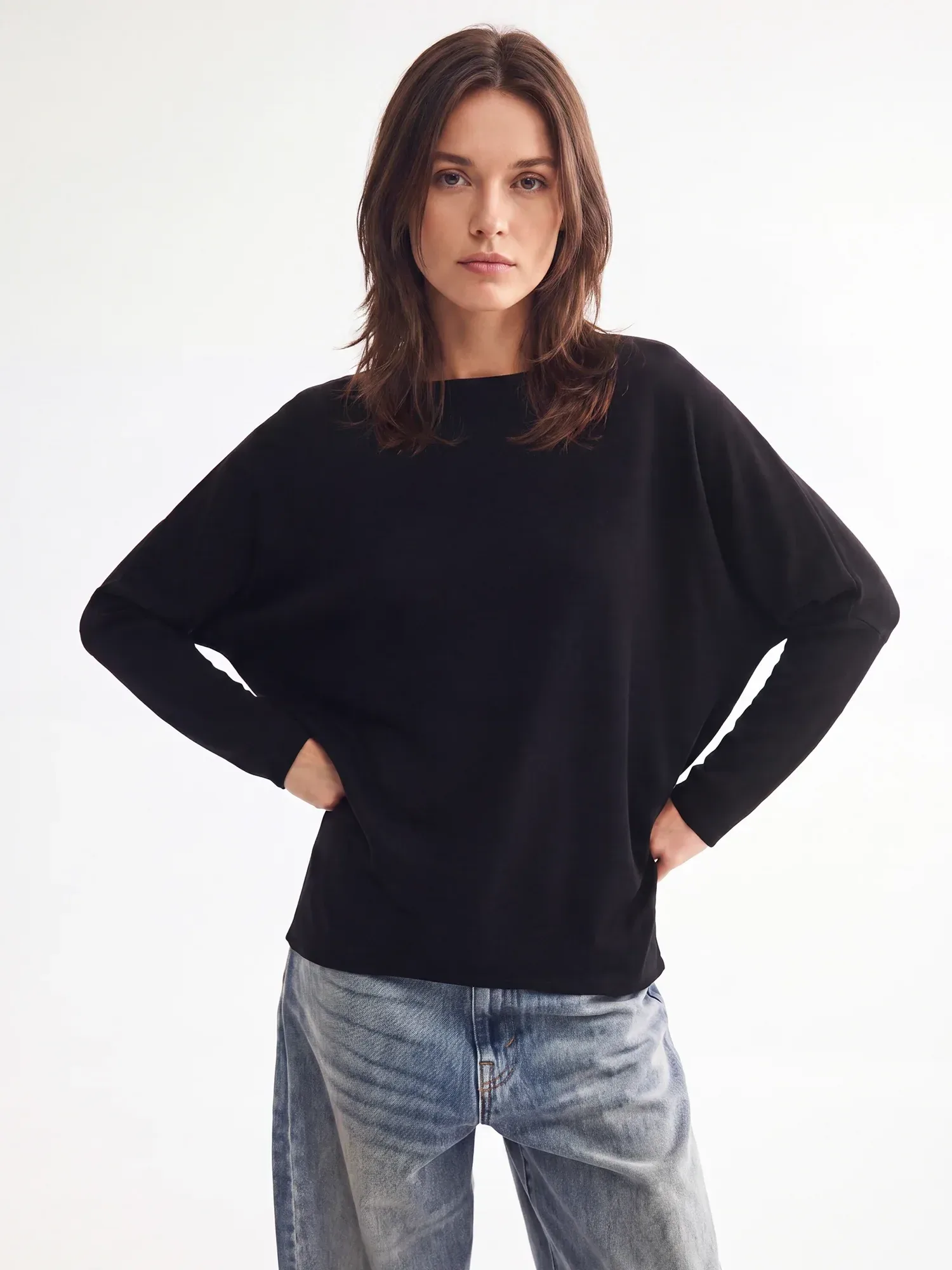 Long Sleeves Boatneck Perfect Tunic