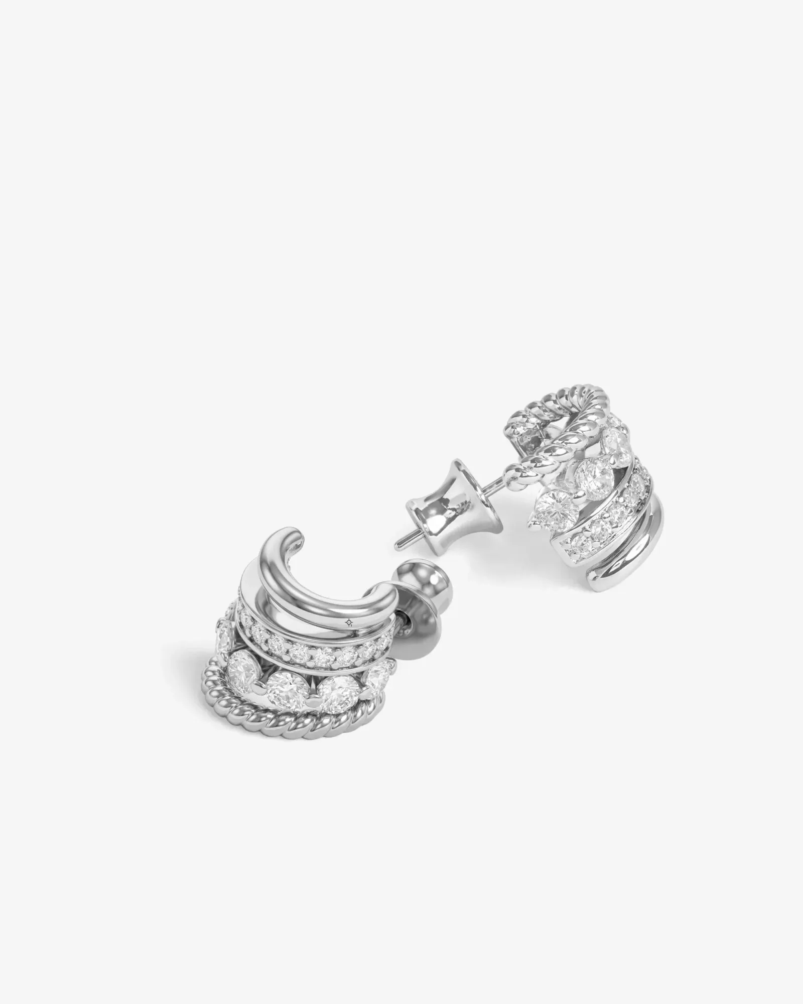 Ashley Venice Earring – Silver|White Diamondettes