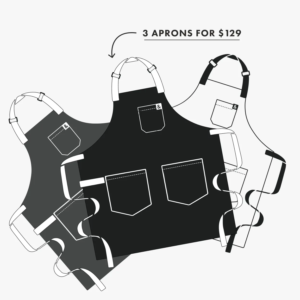 Overstocked Icons Apron Sale