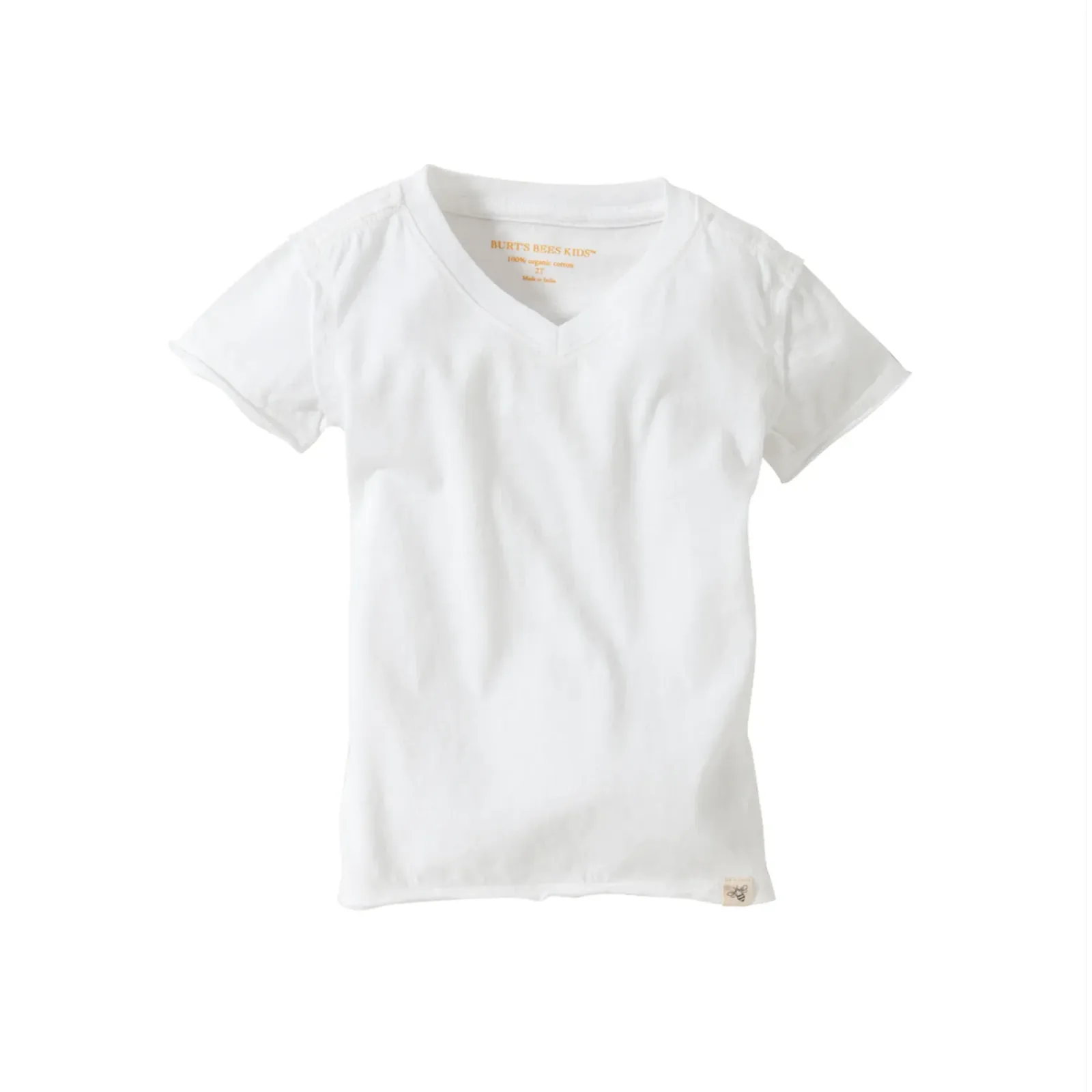 Organic Baby V-Neck Tee – Cloud White