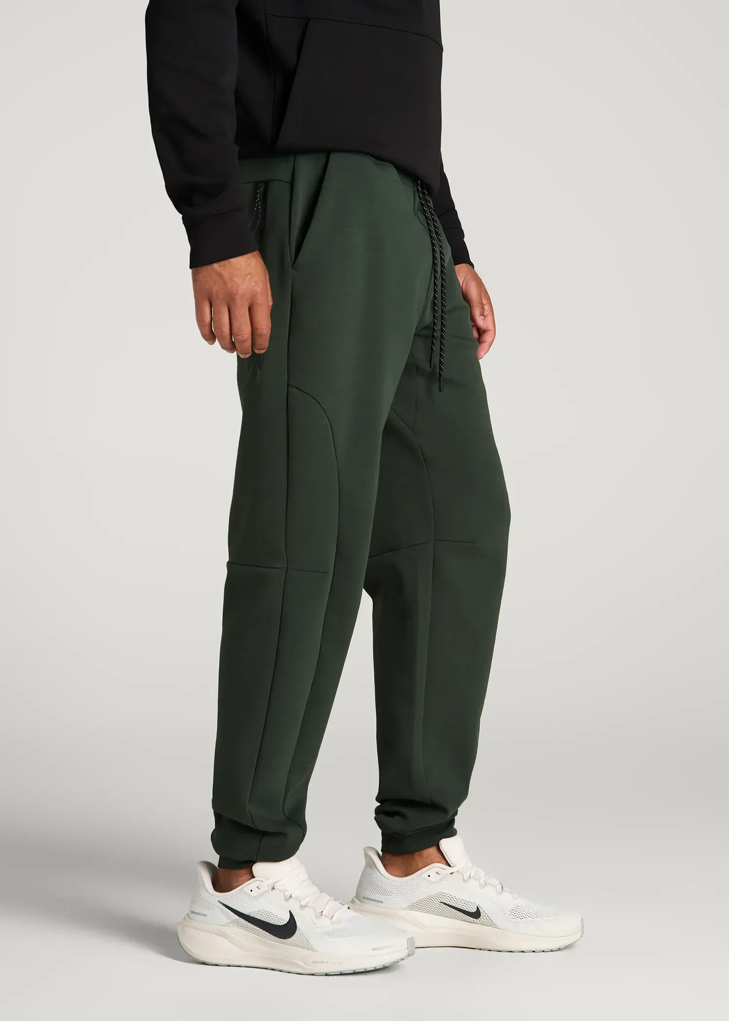 Tech Motion Fleece Joggers for Tall Men in Boreal Forest