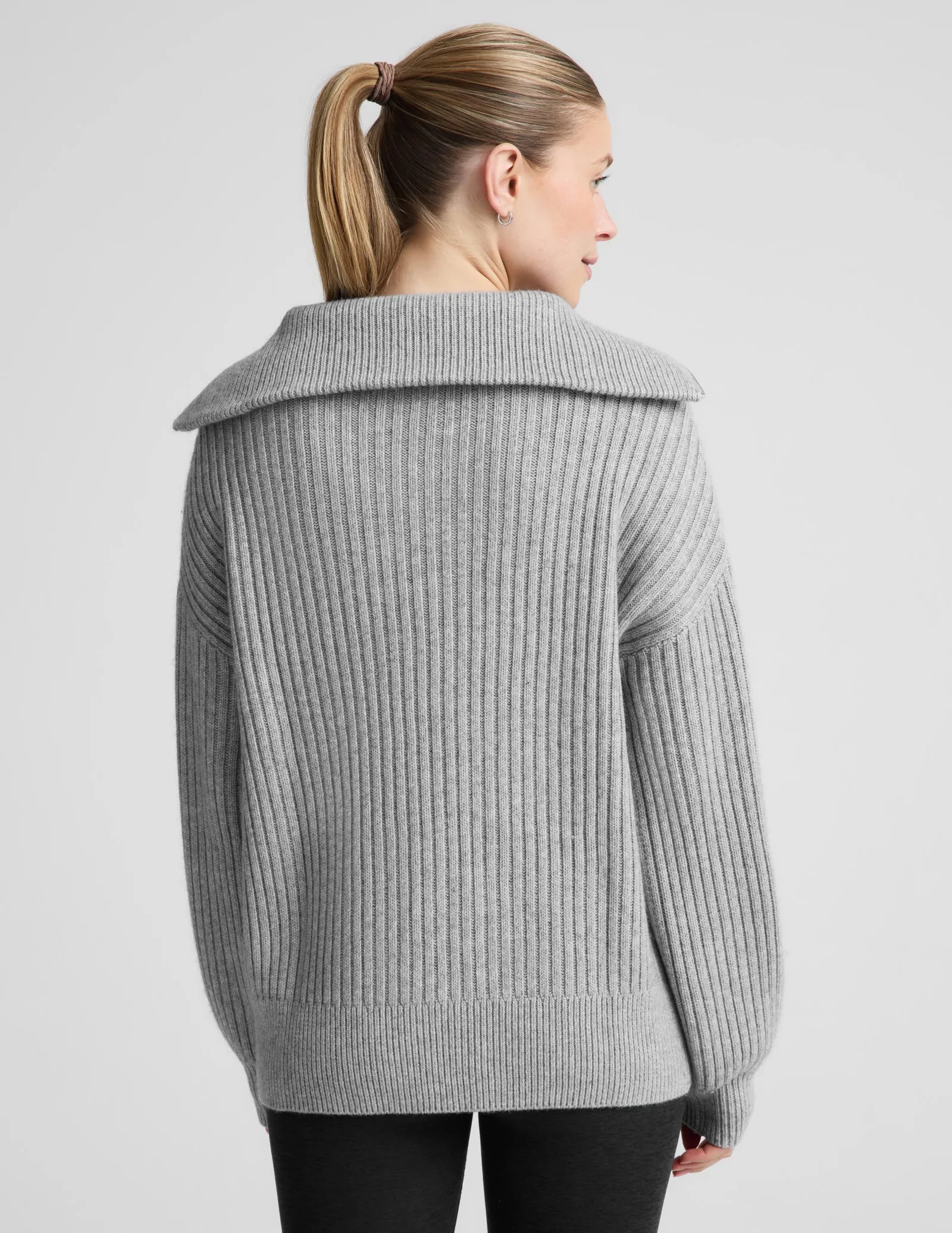Wool Blend Collared Pullover