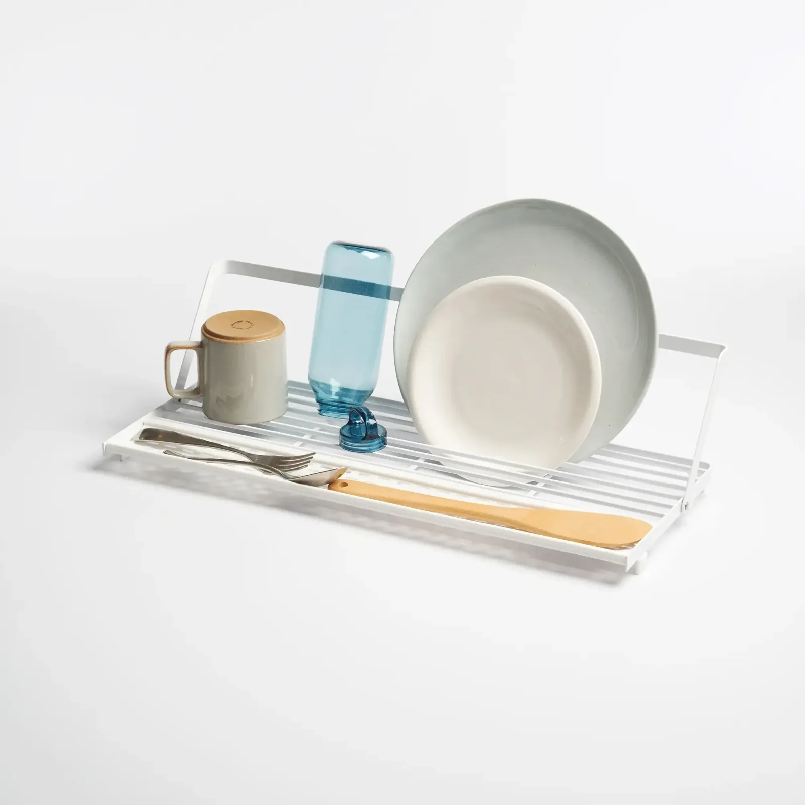 Slim Over-the-Sink Dish Drying Rack – Steel