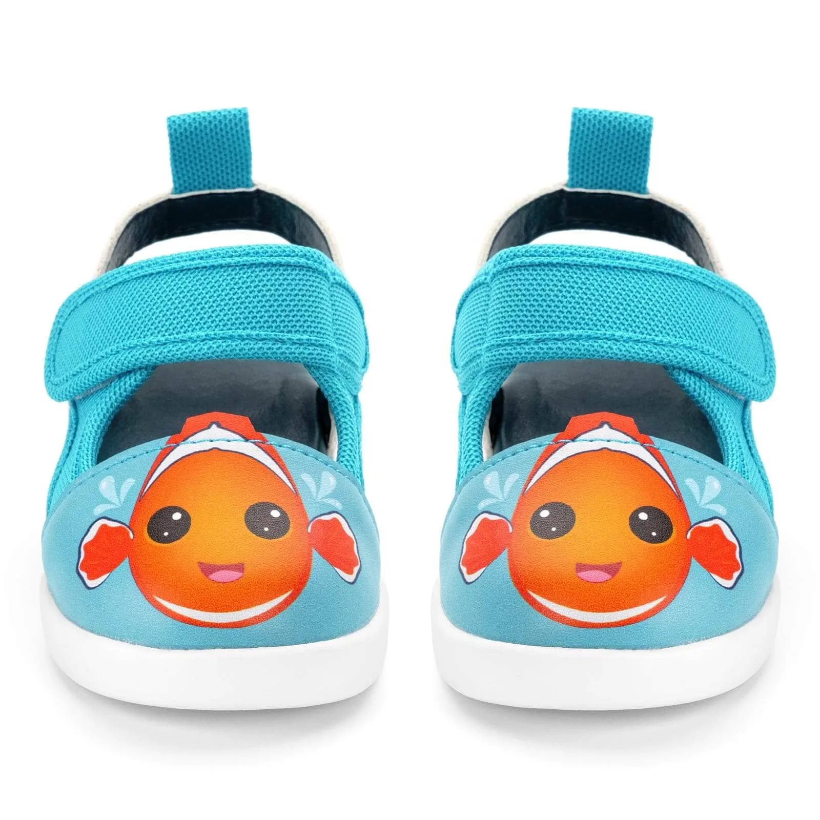 Clownfish Squeaky Toddler Sandals for Boys and Girls – Blue/Orange