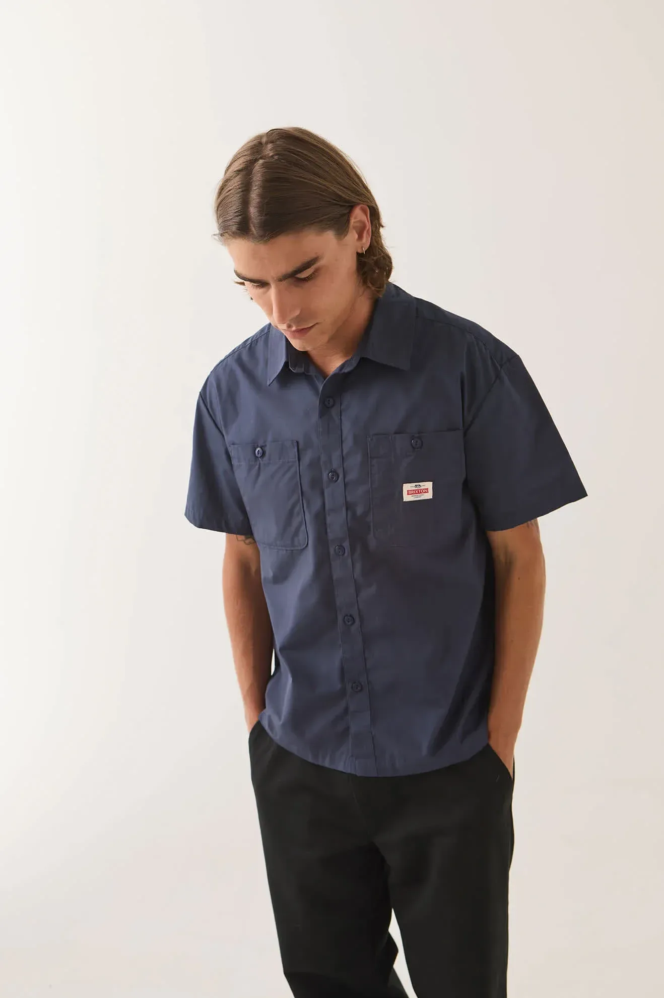 Trademark Short Sleeve Shirt – Washed Navy