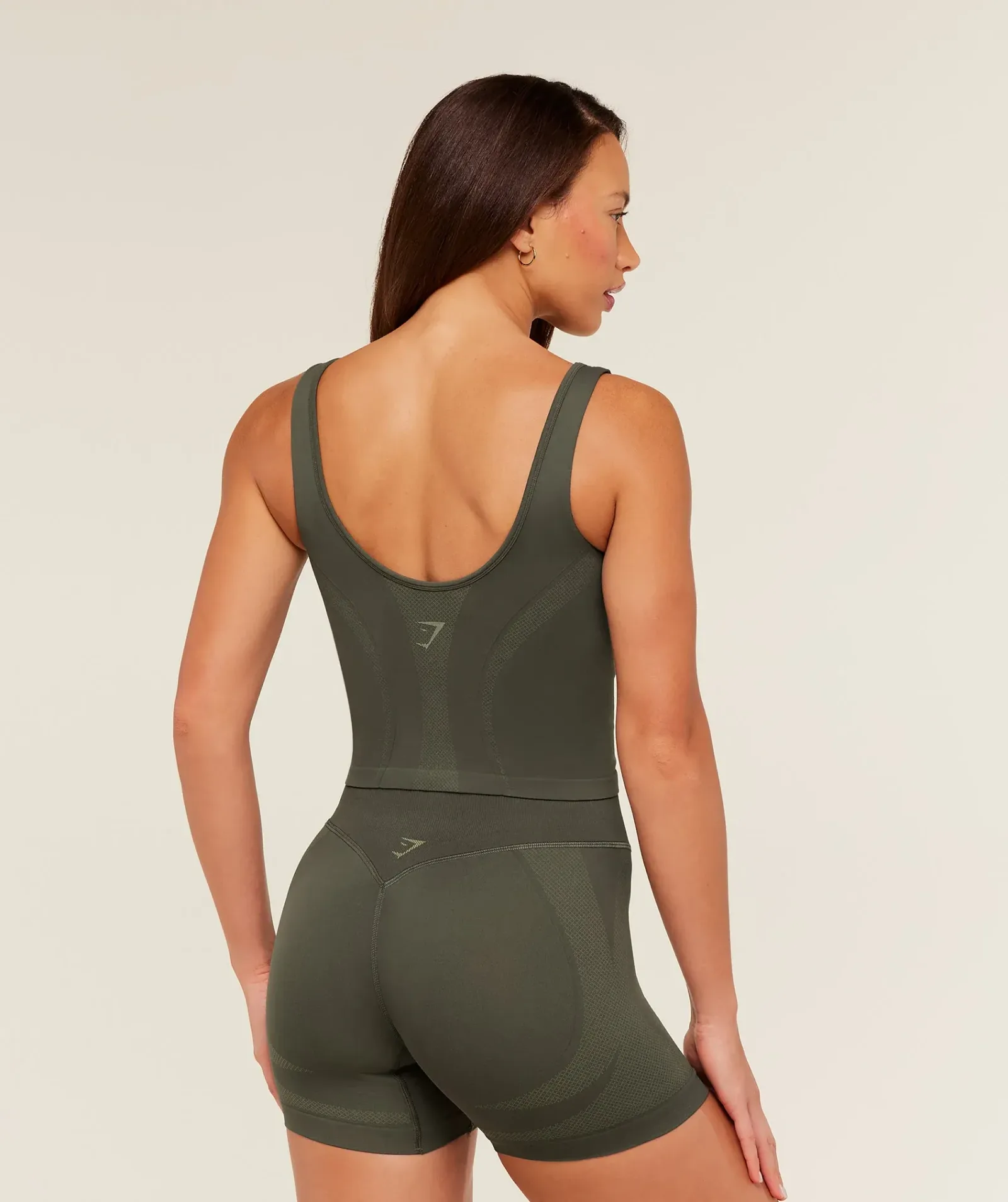 Gymshark Weekend Seamless Tank Top – Strength Green/Grounded Green