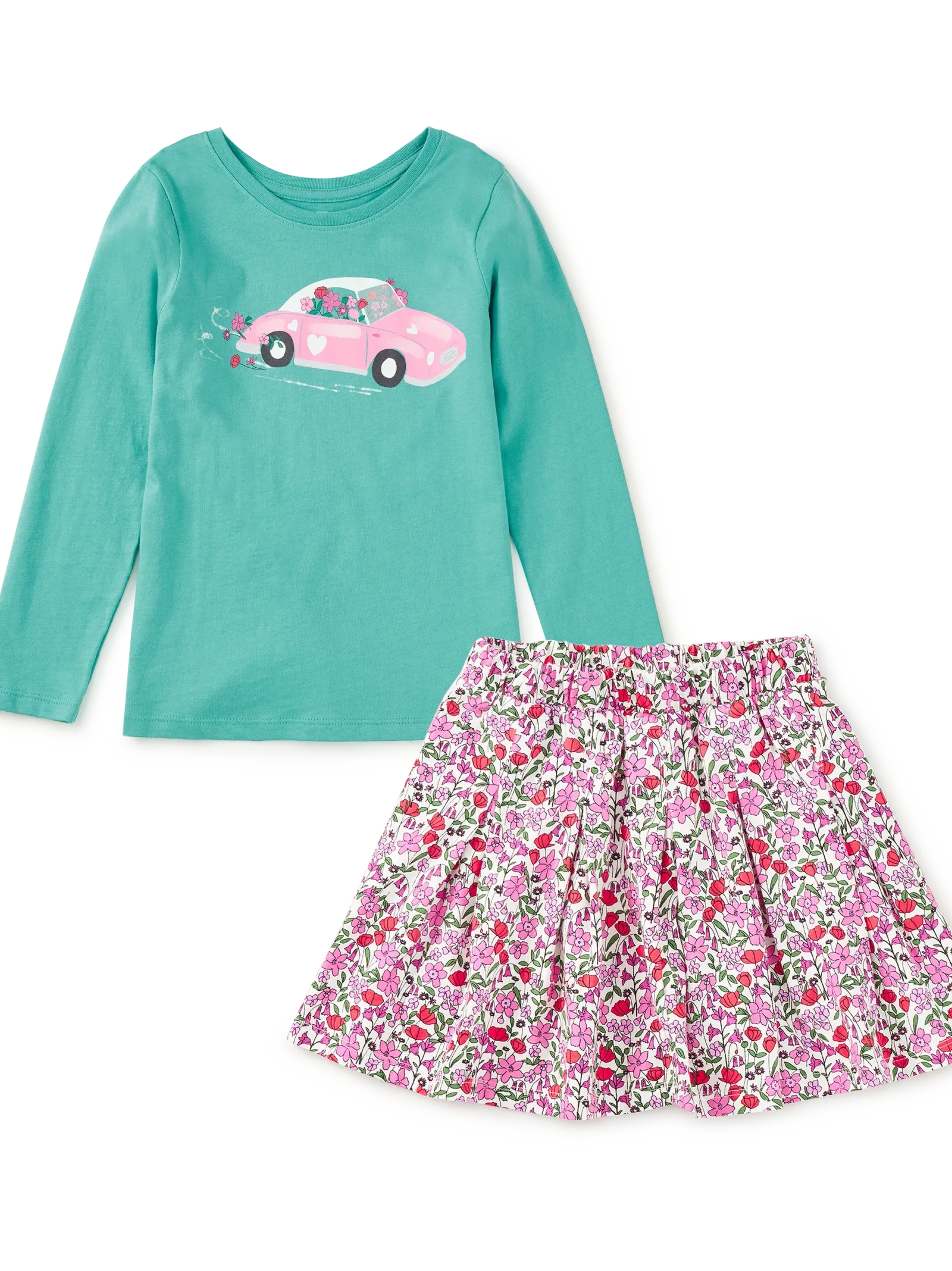 Car & Flowers 2-Piece Set