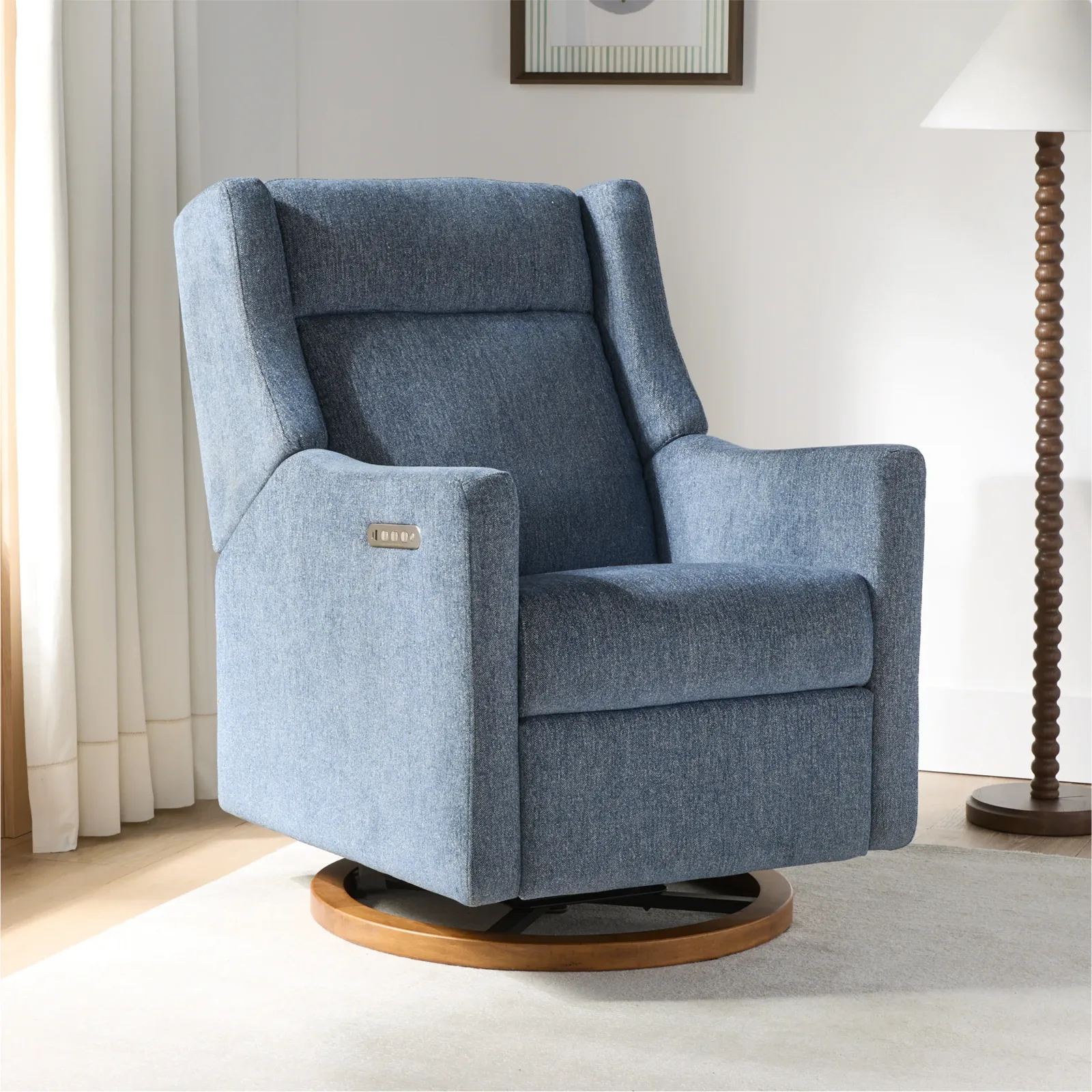 Kiwi Pro Power Recliner and Swivel Glider with Power Adjustable Headrest and Lumbar Support