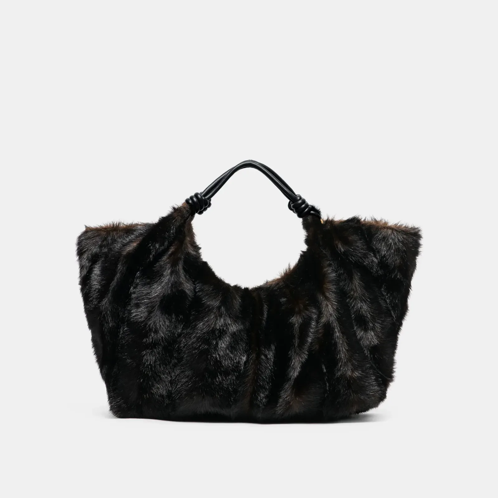 Lilee Tote Espresso Faux Fur