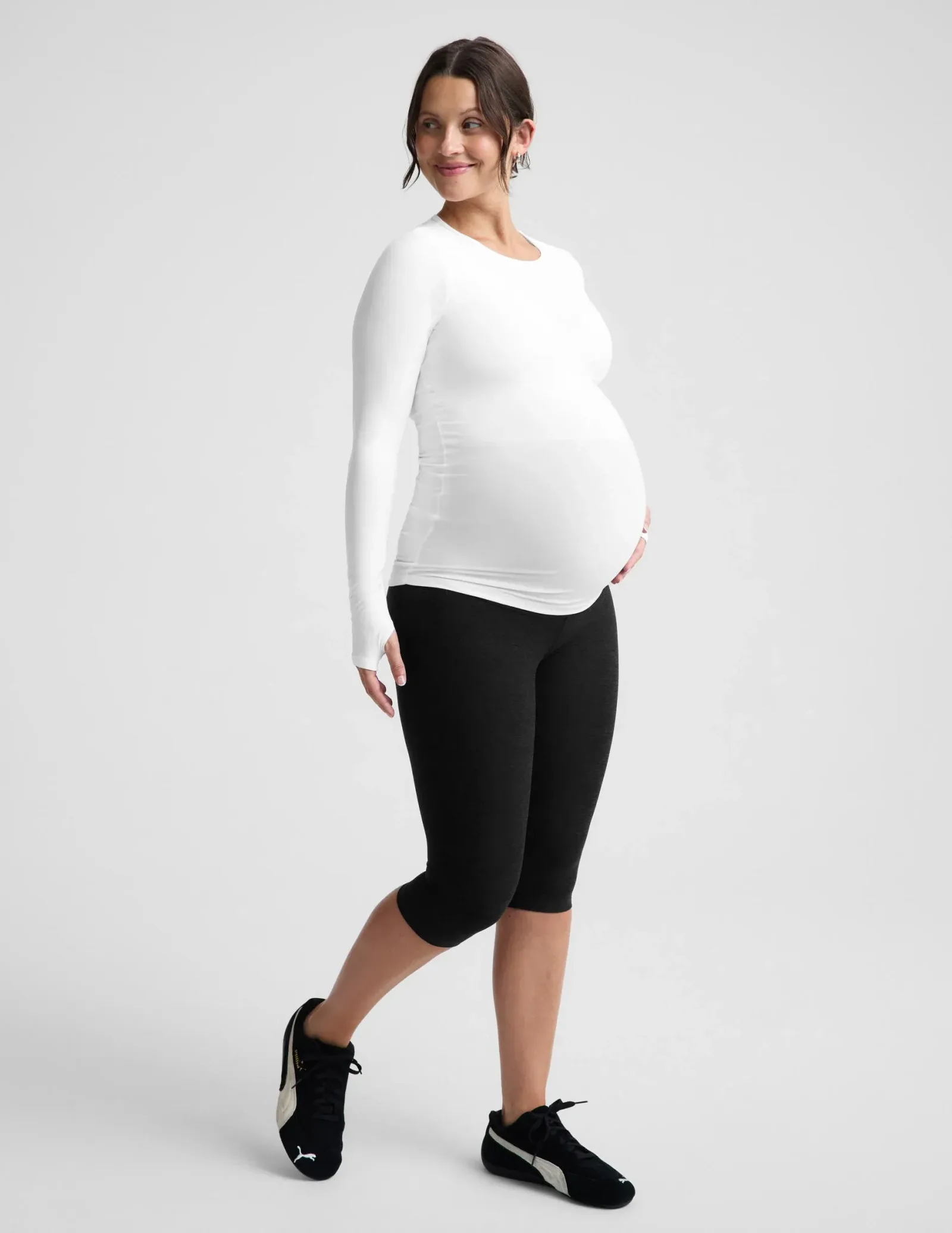 Spacedye™ Maternity Pedal Pusher Legging