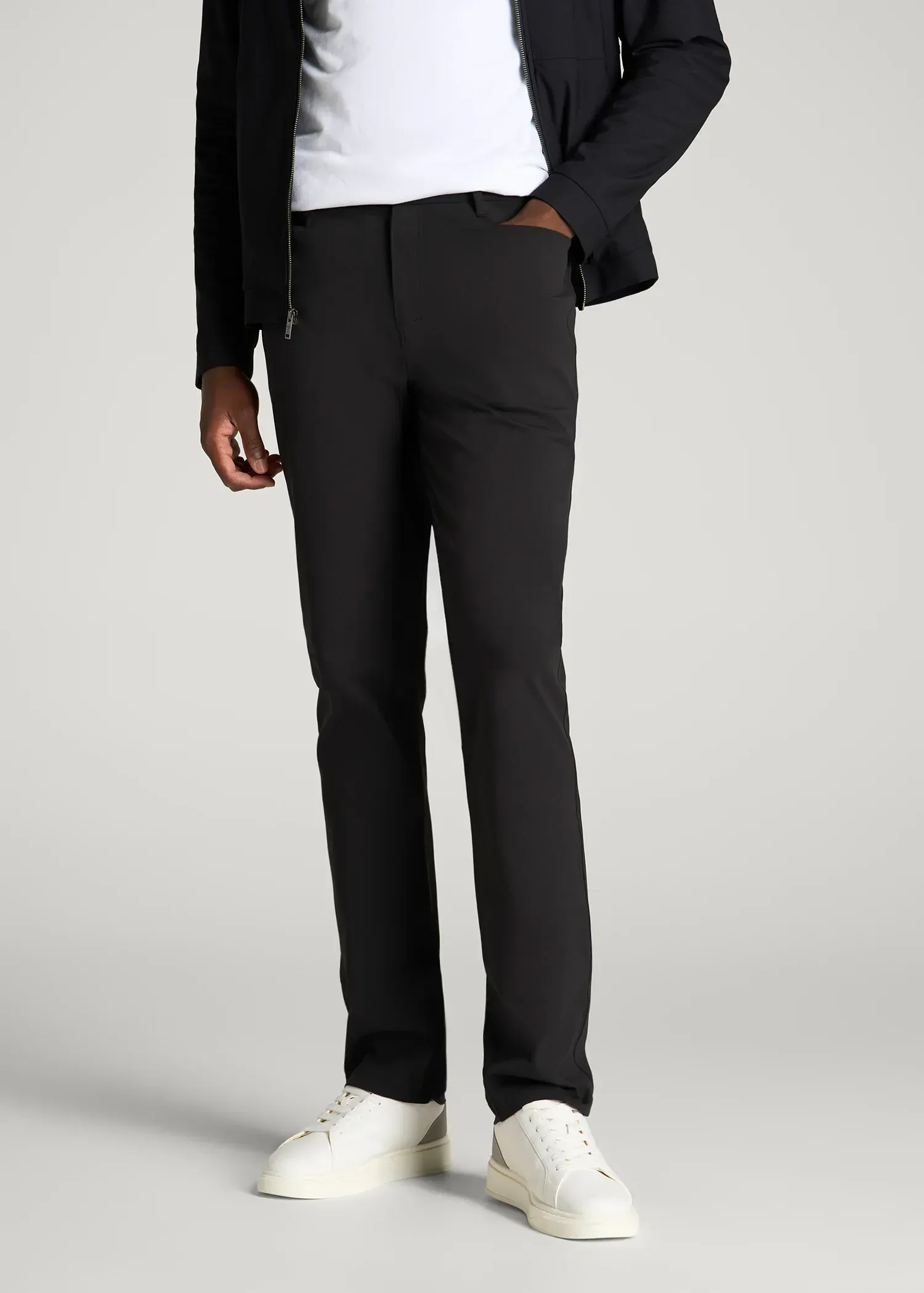 Traveler Twill Pants for Tall Men in Black