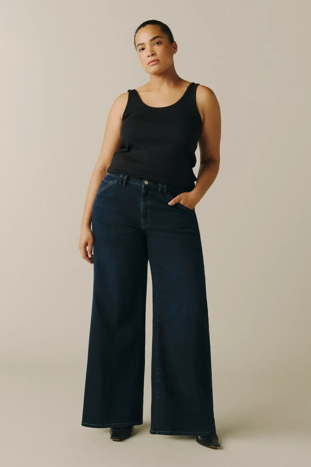 Nce – Wide Leg Jeans – Nightfall Rinse