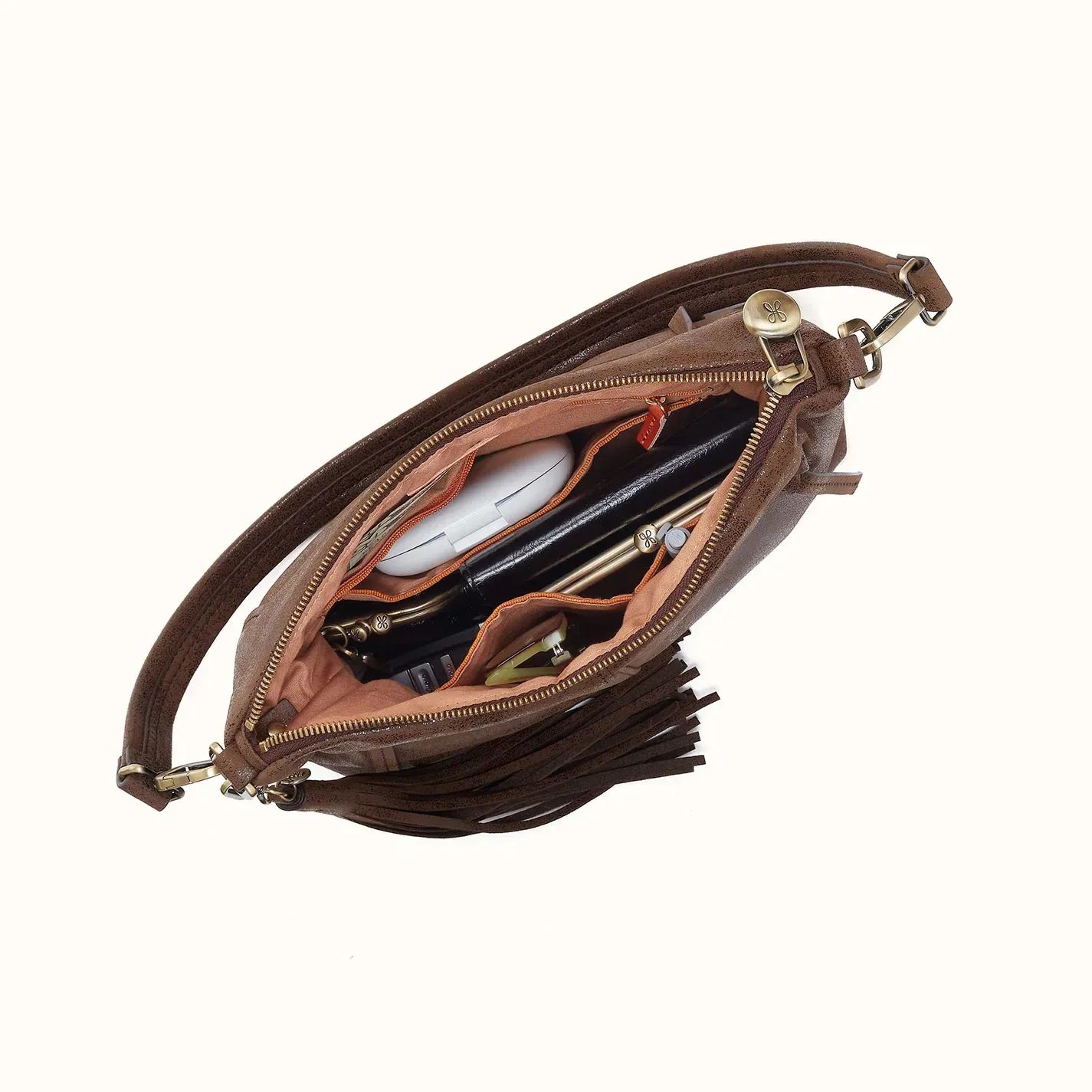 Kori Crossbody Shoulder In Buffed Leather – Mocha