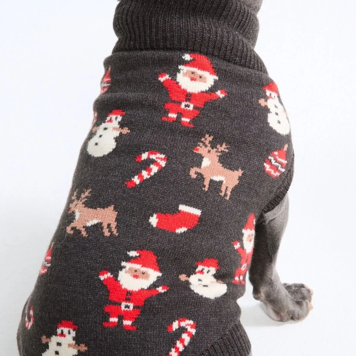 Christmas Knit Dog Sweater – Santa Clause
